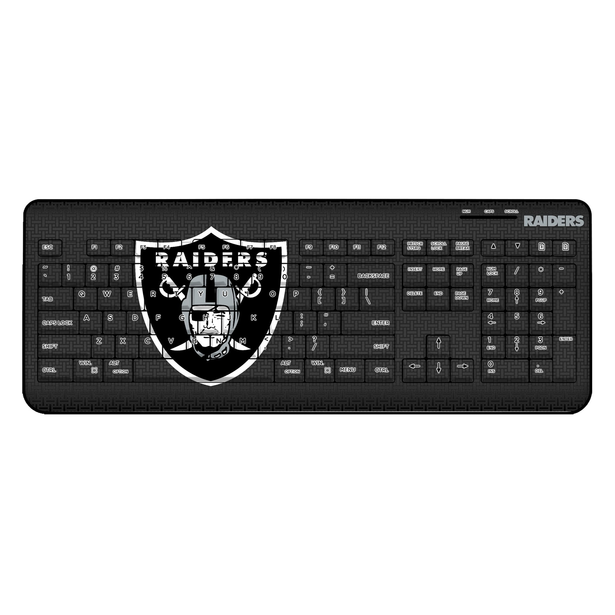 Las Vegas Raiders Linen Wireless USB Keyboard 1