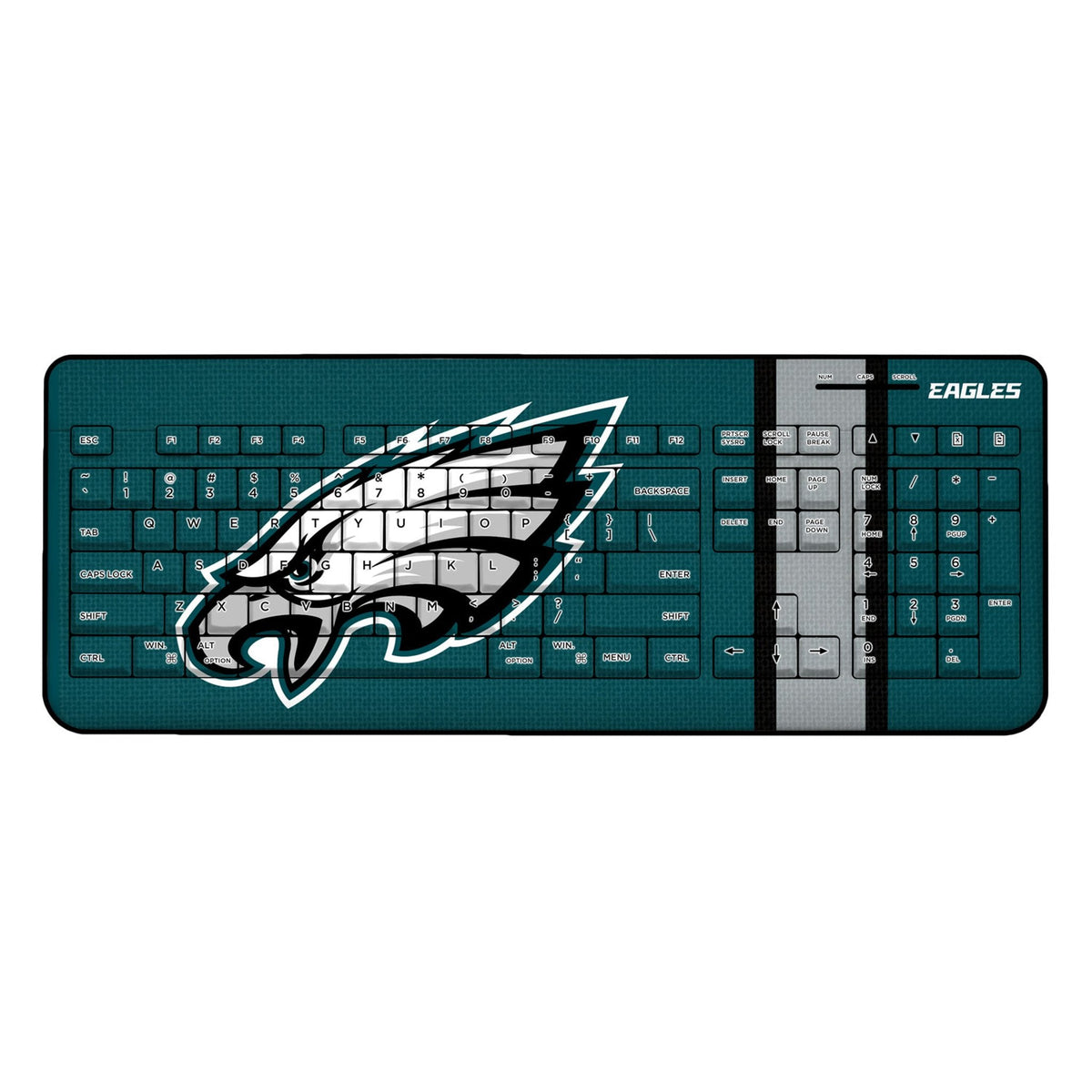Philadelphia Eagles Stripe Wireless USB Keyboard 1