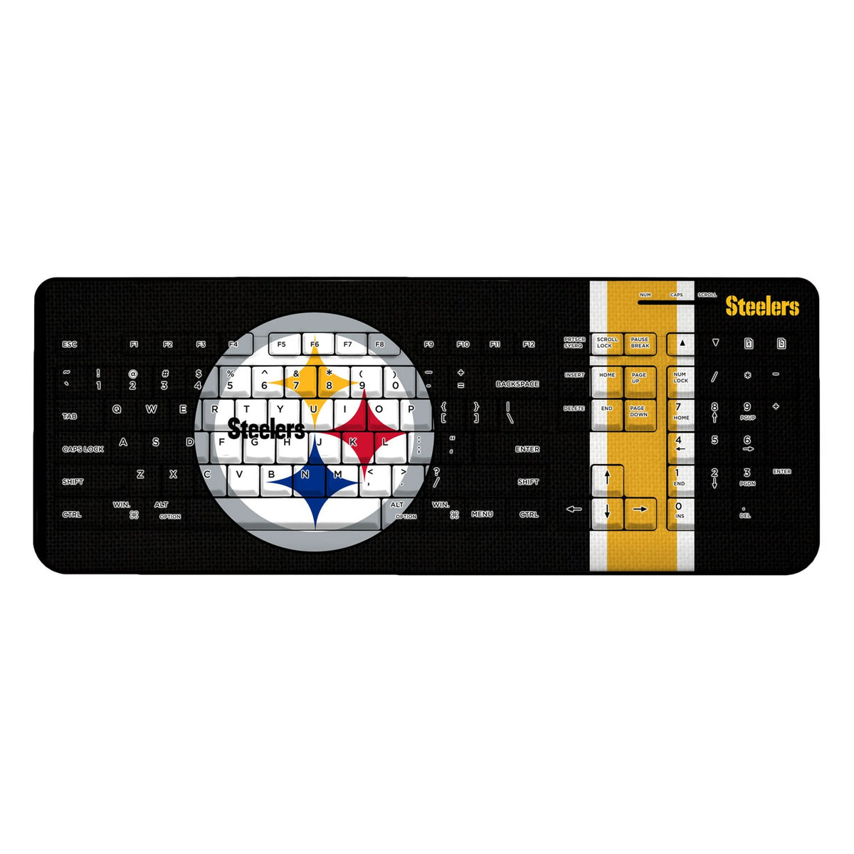 Pittsburgh Steelers Stripe Wireless USB Keyboard 1