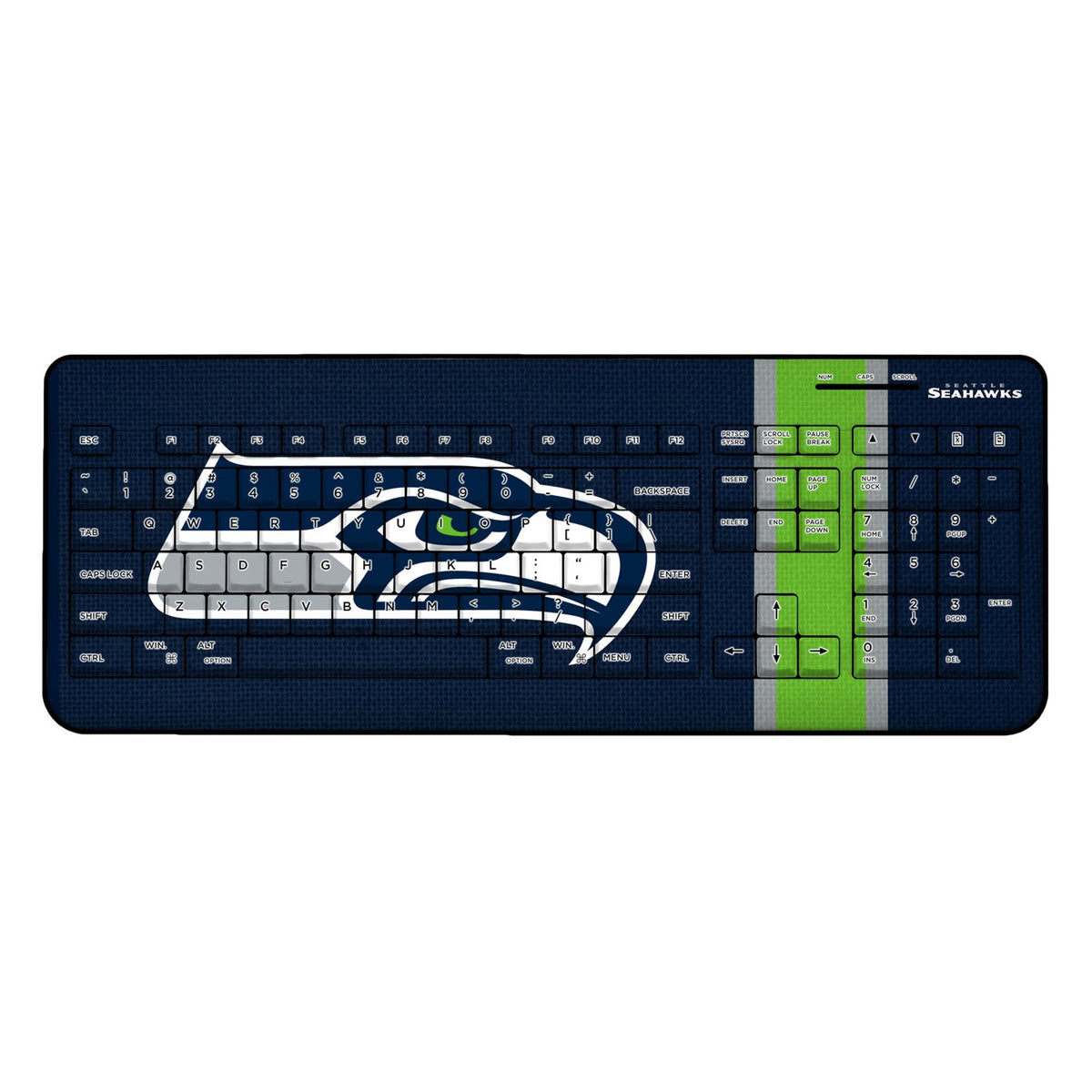 Seattle Seahawks Stripe Wireless USB Keyboard 1