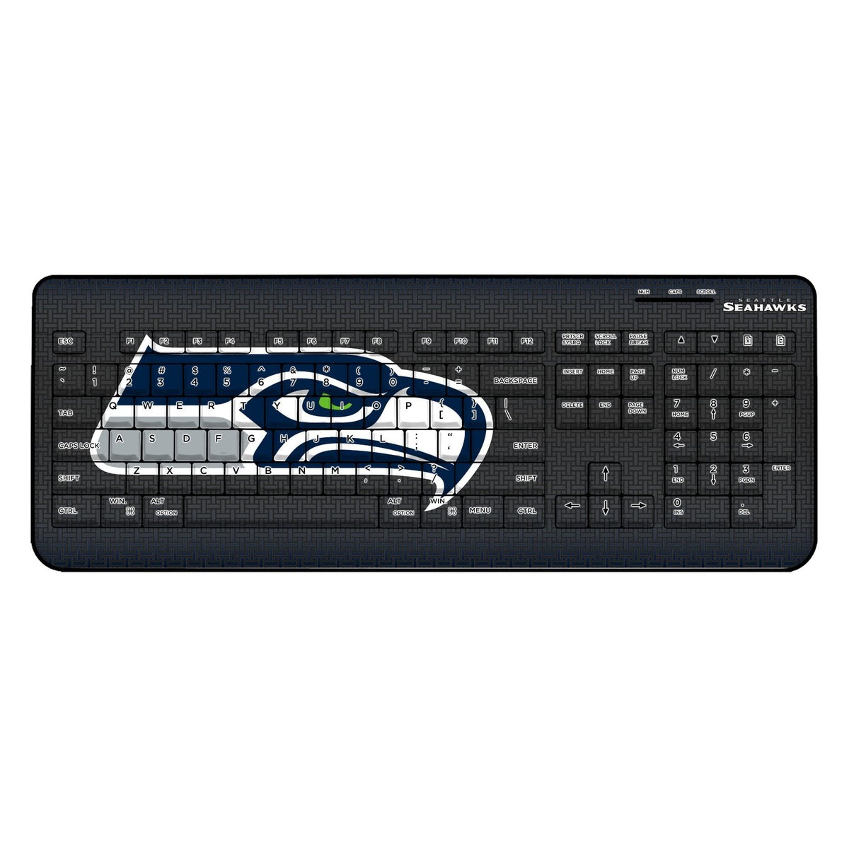 Seattle Seahawks Linen Wireless USB Keyboard 1