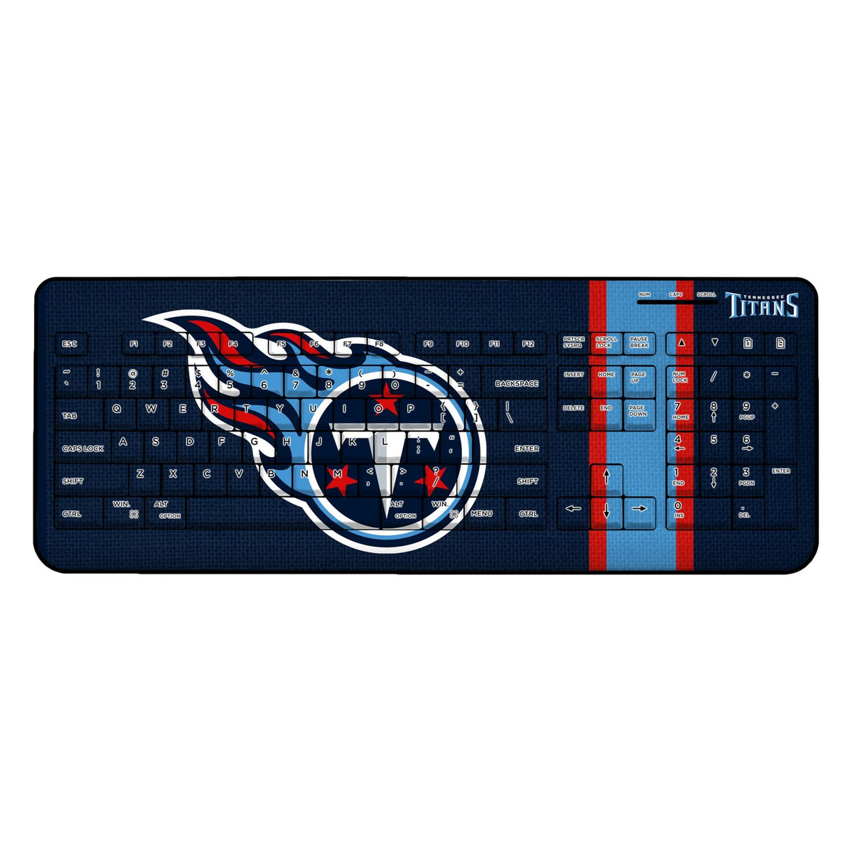 Tennessee Titans Stripe Wireless USB Keyboard 1