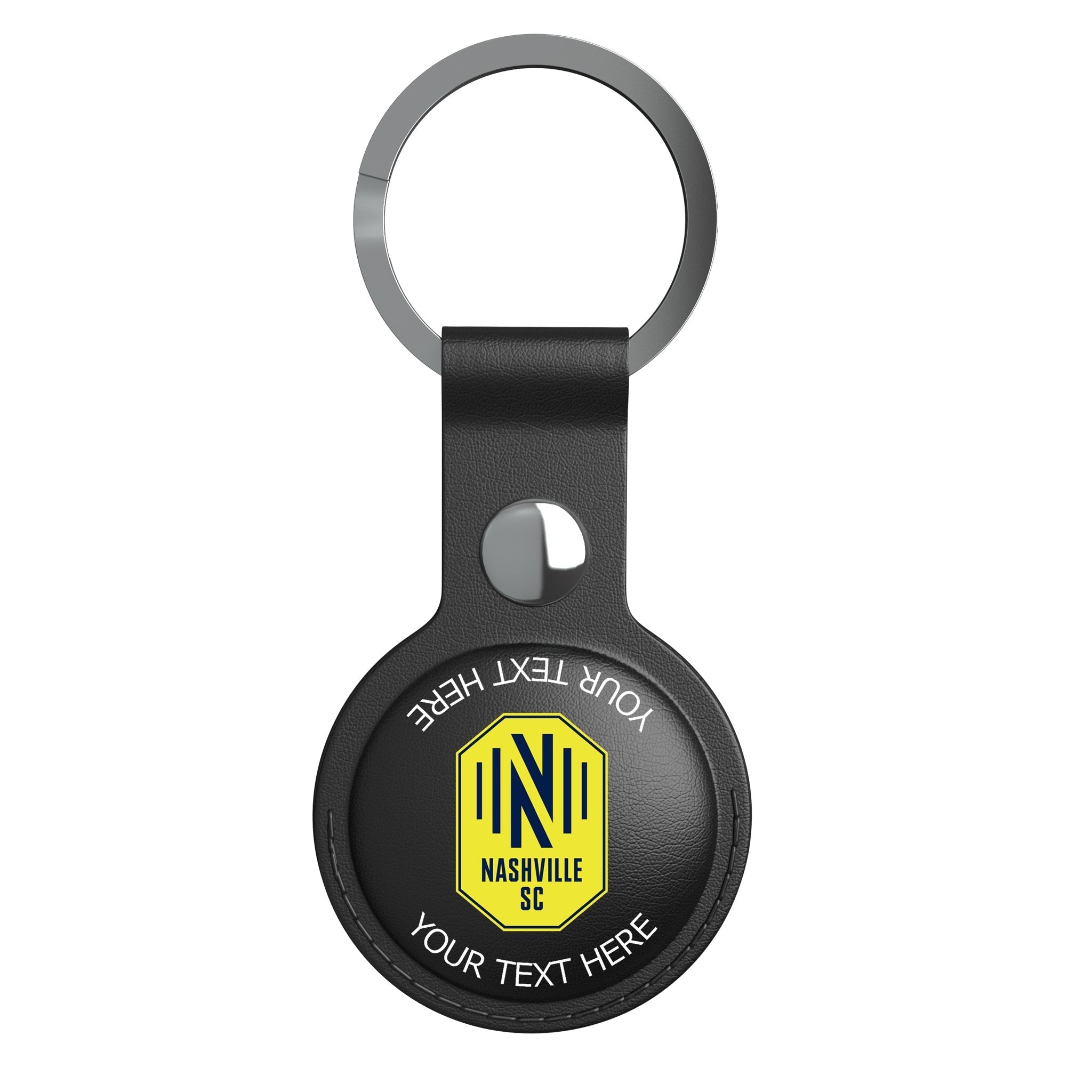Nashville SC Personalized Insignia Black Airtag Holder