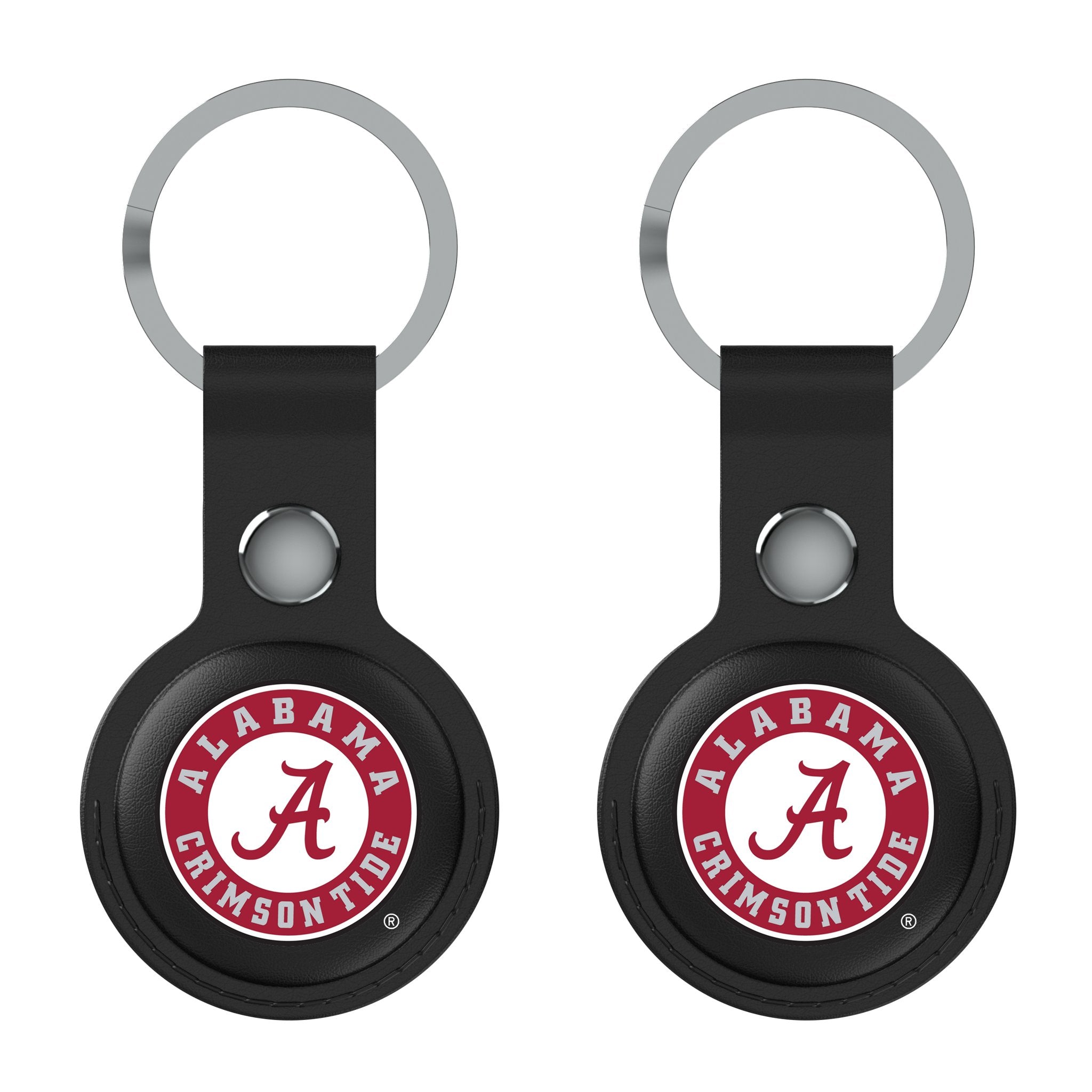 University of Alabama Crimson Tide Insignia Black Airtag Holder 2-Pack 1