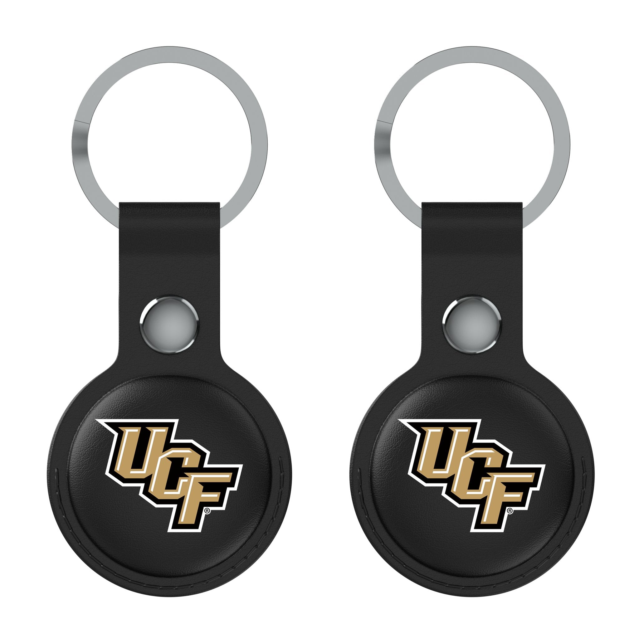 University of Central Florida Golden Knights Insignia Black Airtag Holder 2-Pack