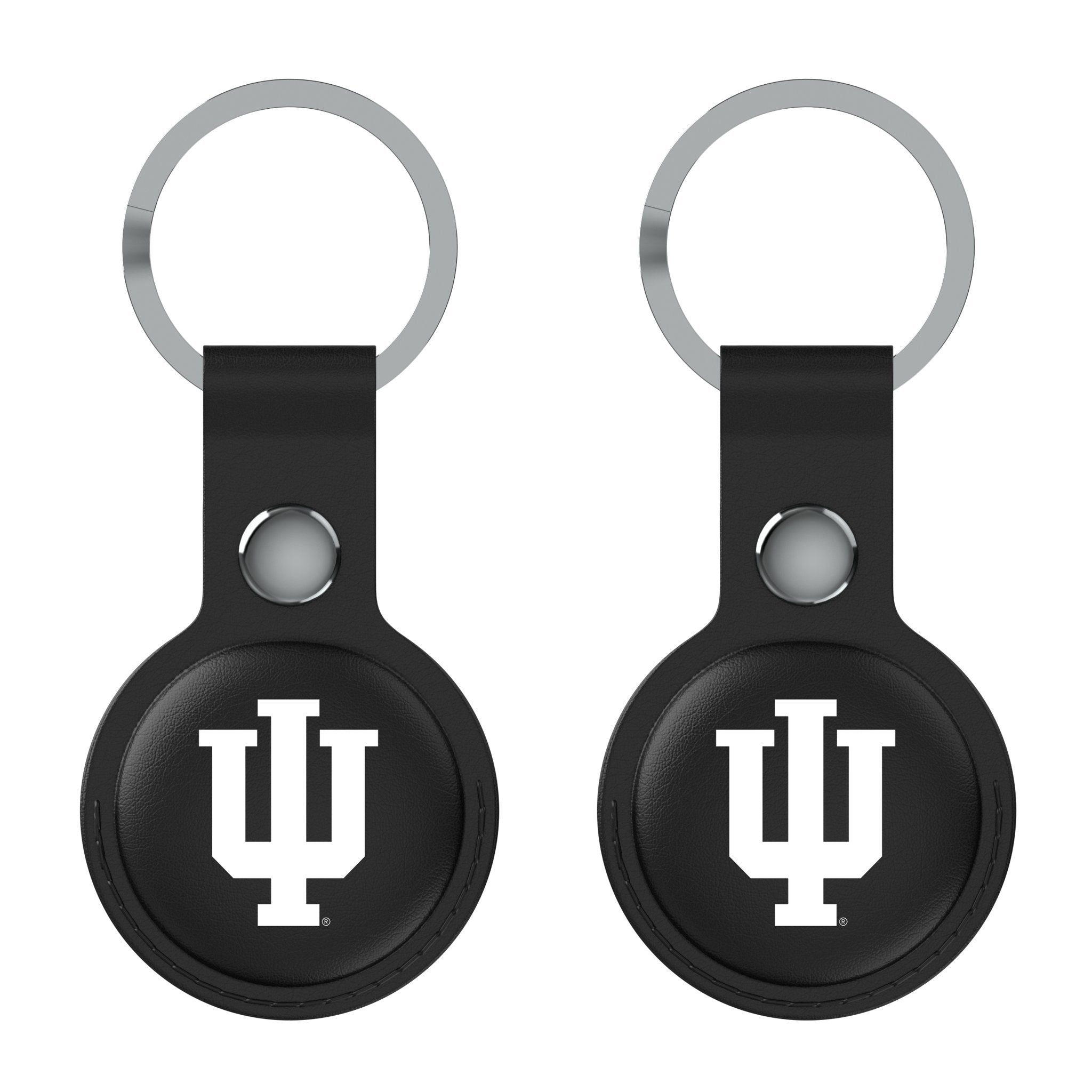 Indiana University Hoosiers Insignia Black Airtag Holder 2-Pack 1