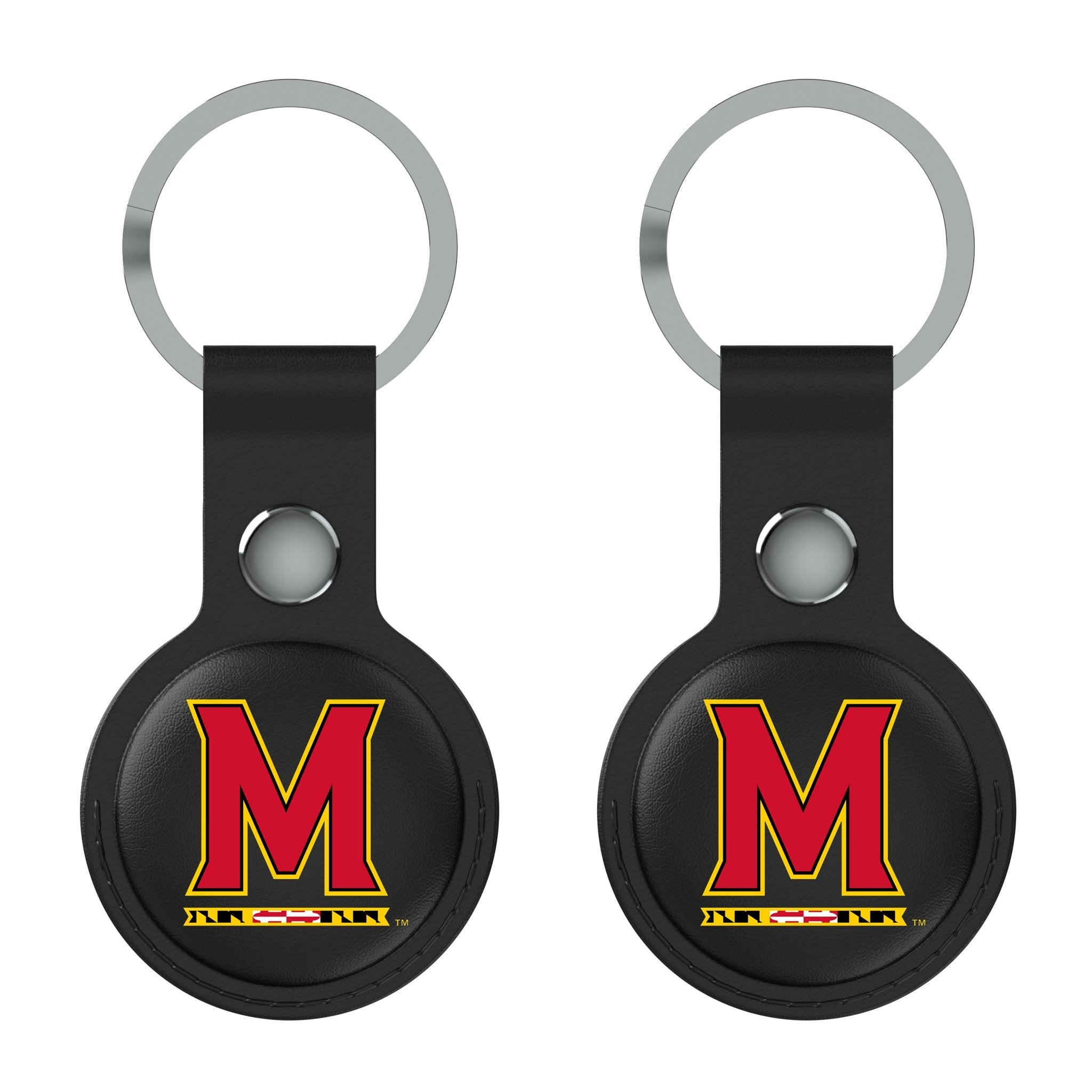 University of Maryland Terrapins Insignia Black Airtag Holder 2-Pack