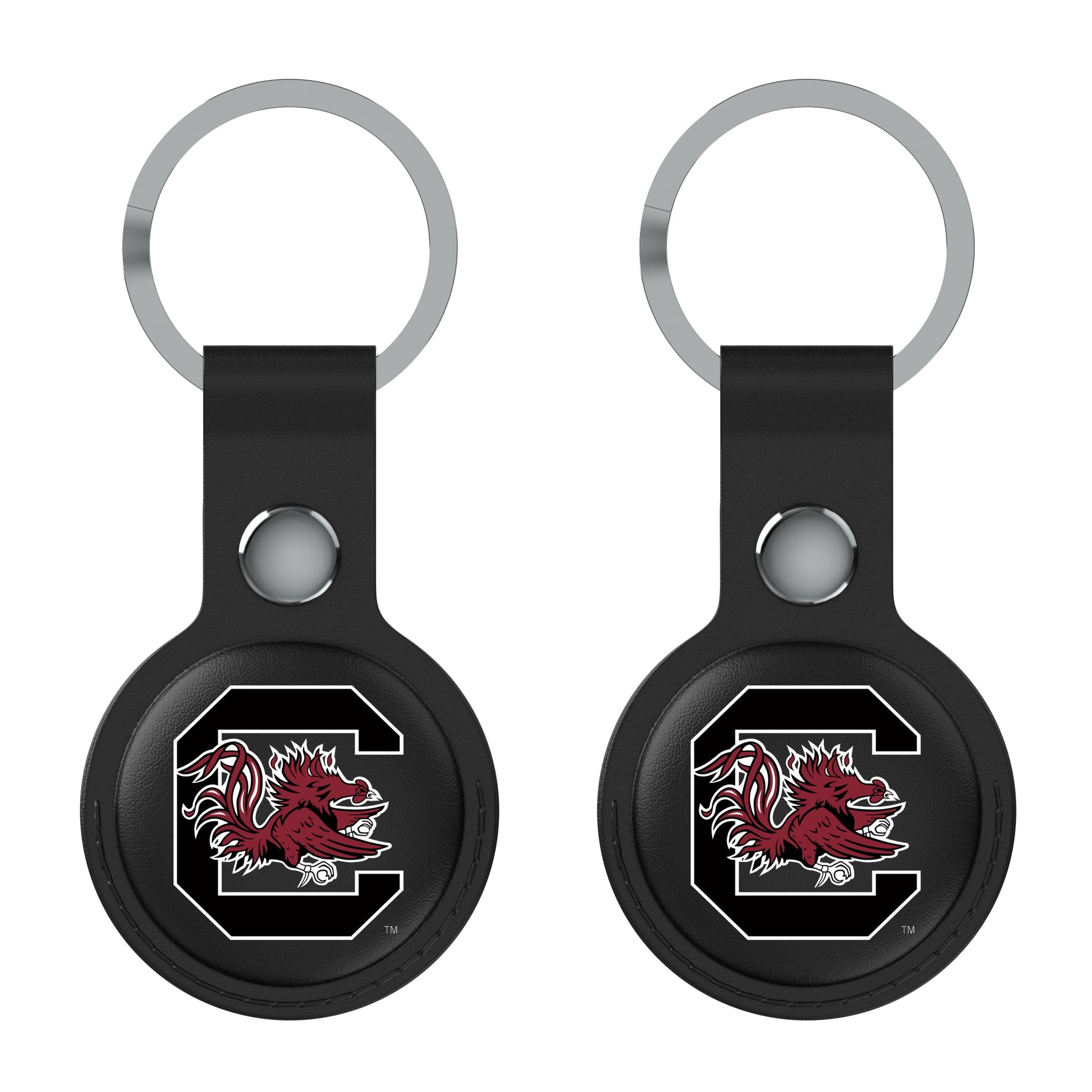 University of South Carolina Gamecocks Insignia Black Airtag Holder 2-Pack
