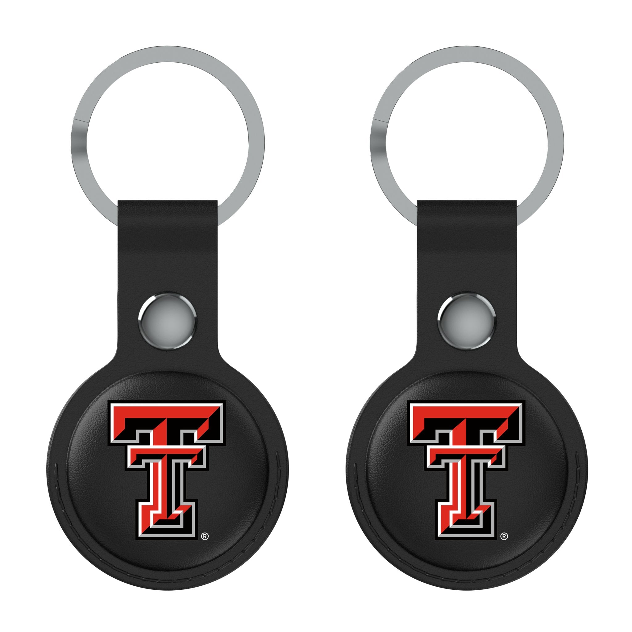 Texas Tech Red Raiders Insignia Black Airtag Holder 2-Pack