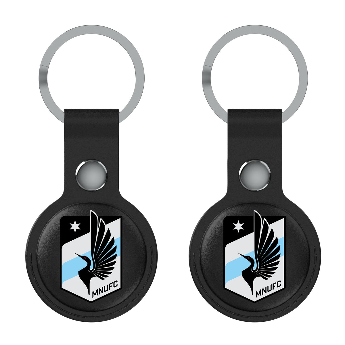 Minnesota United FC   Insignia Black Airtag Holder 2-Pack 1