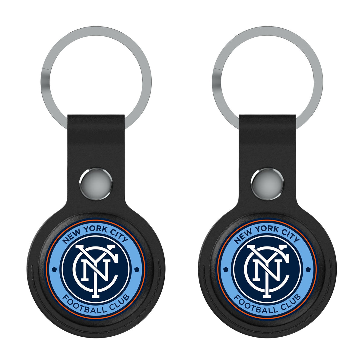New York City FC  Insignia Black Airtag Holder 2-Pack