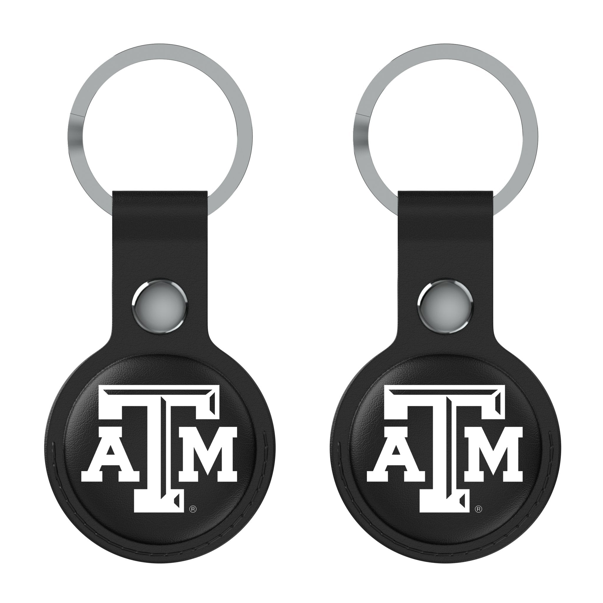Texas A&M University Aggies Insignia Black Airtag Holder 2-Pack