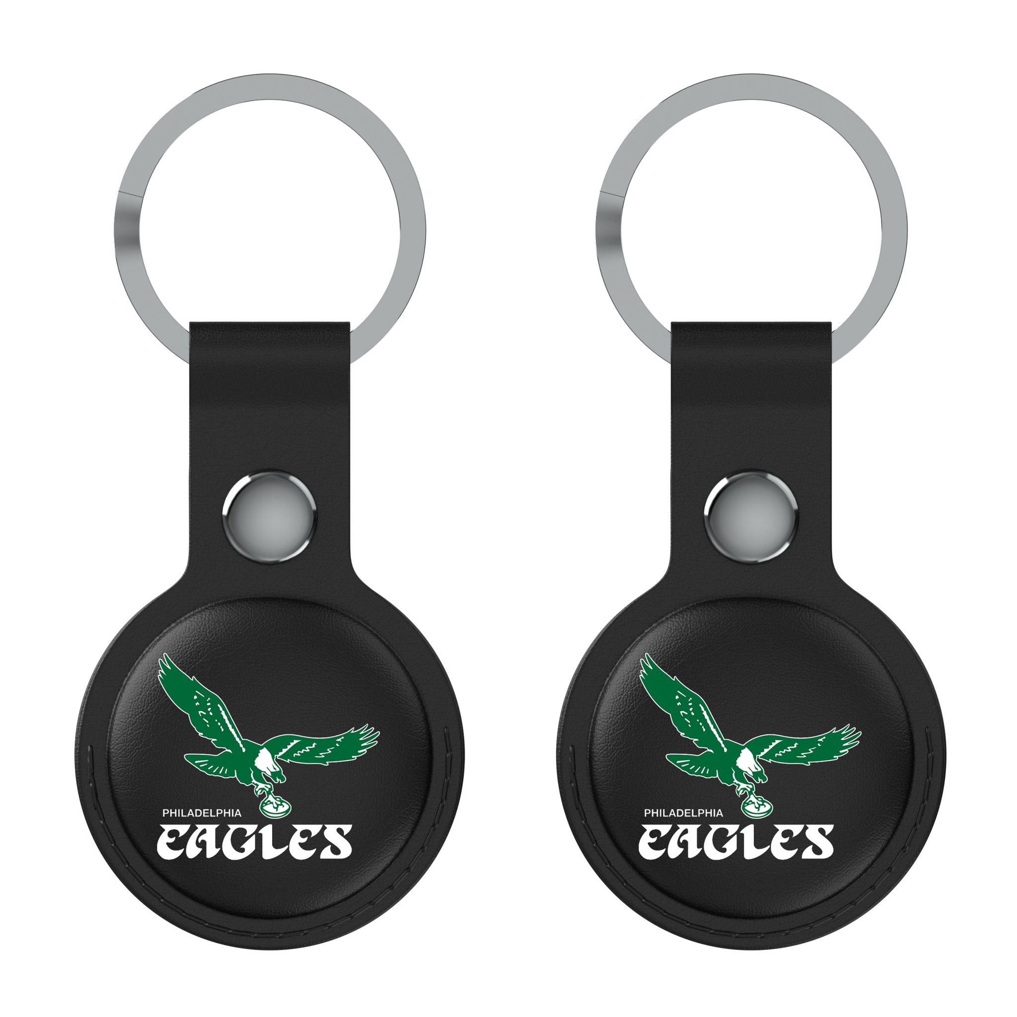 Philadelphia Eagles 1973-1995 Historic Collection Insignia Black Airtag Holder 2-Pack 1