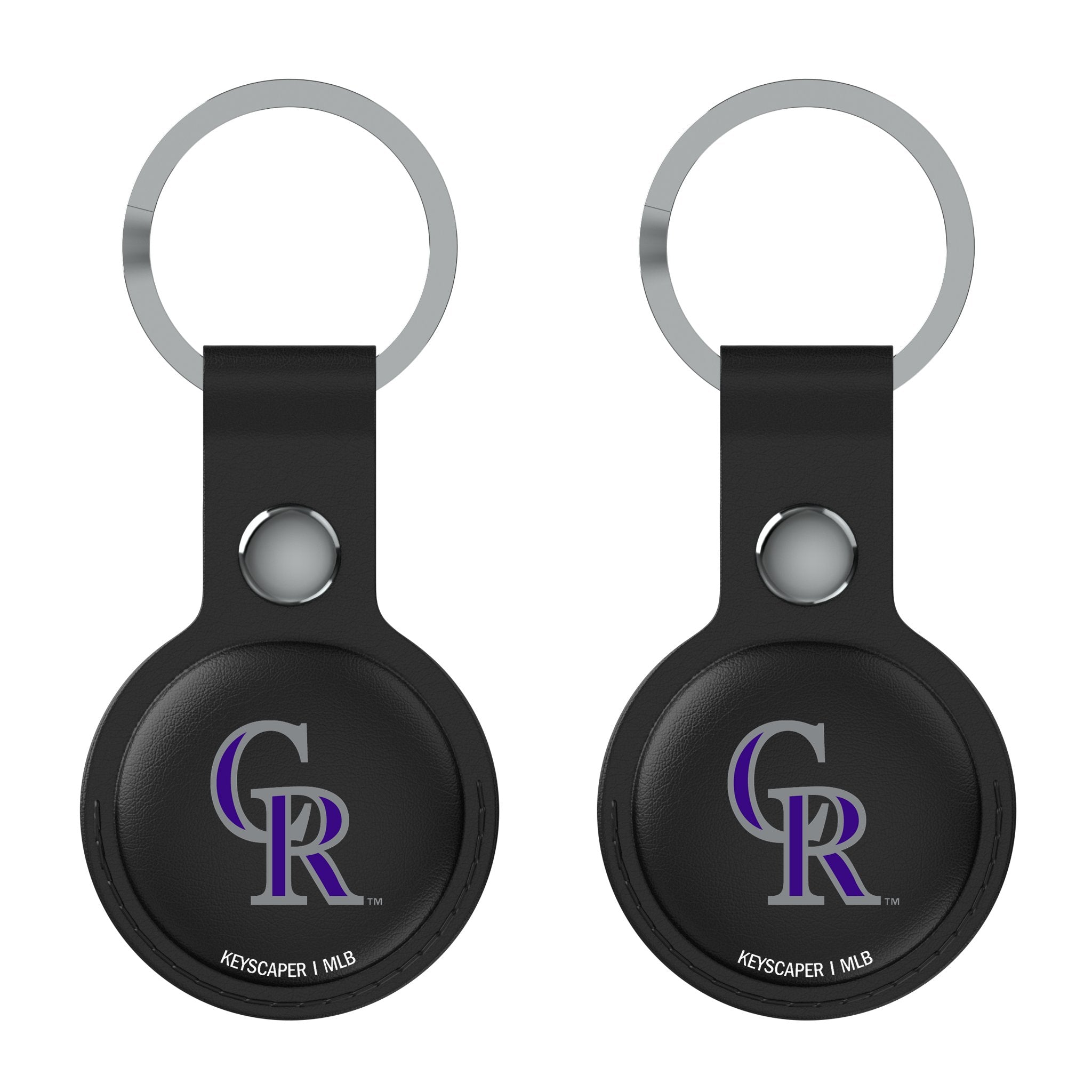 Colorado Rockies Insignia Black Airtag Holder 2-Pack