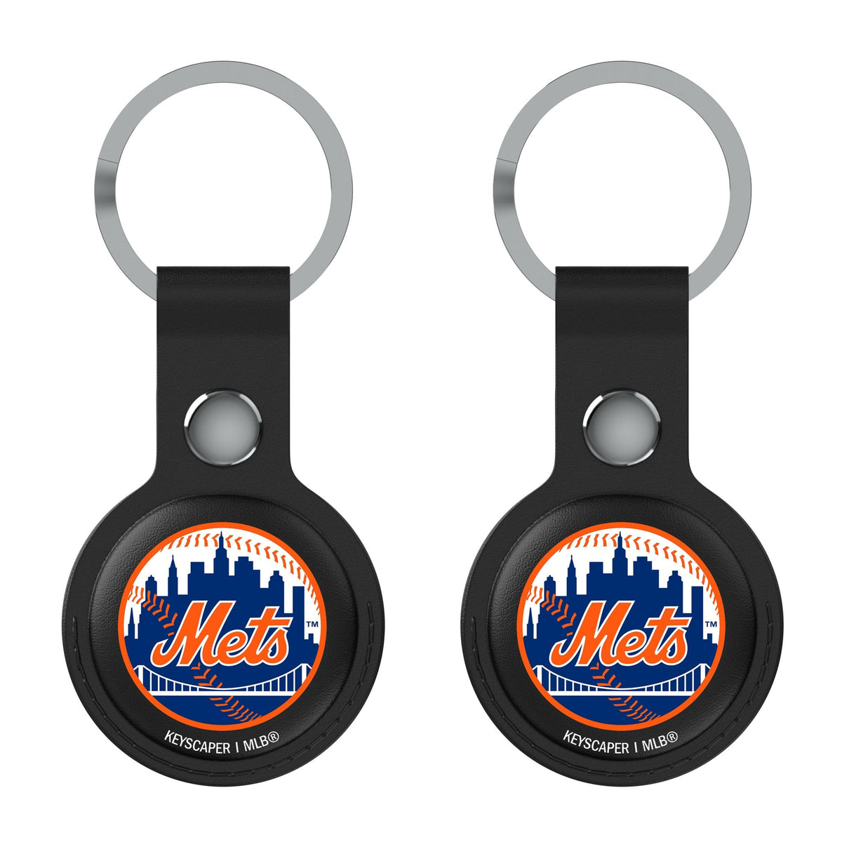 New York Mets Insignia Black Airtag Holder 2-Pack 1