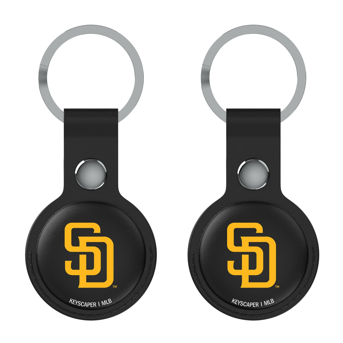 San Diego Padres Insignia Black Airtag Holder 2-Pack