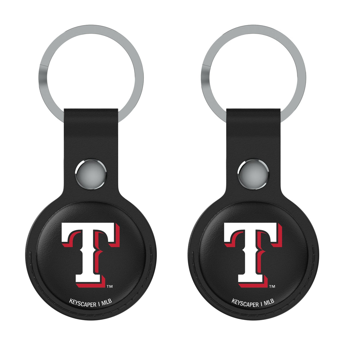 Texas Rangers Insignia Black Airtag Holder 2-Pack