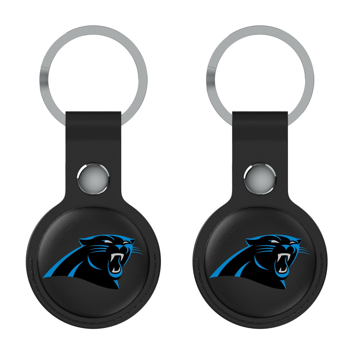 Carolina Panthers Insignia Black Airtag Holder 2-Pack 1