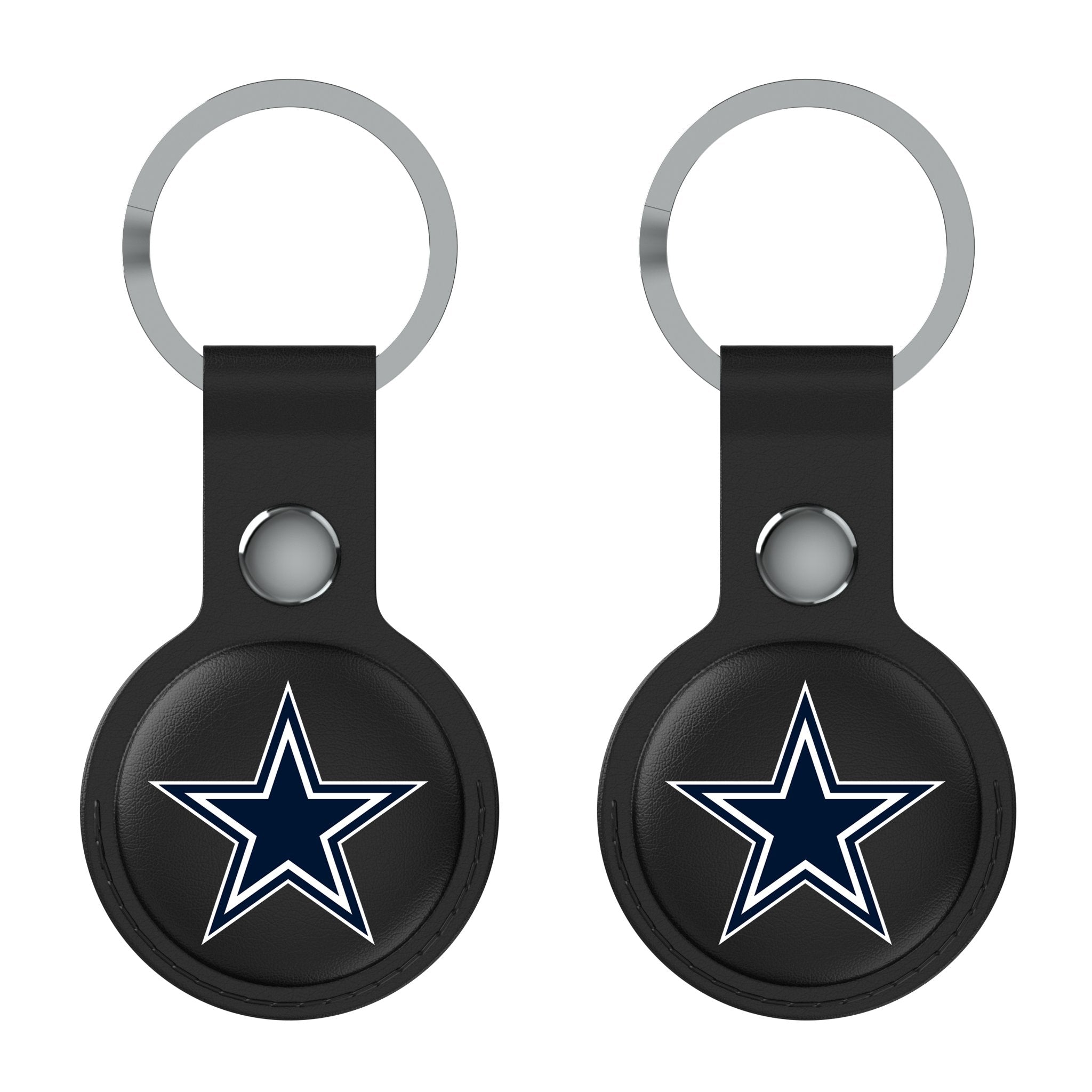 Dallas Cowboys Insignia Black Airtag Holder 2-Pack 1
