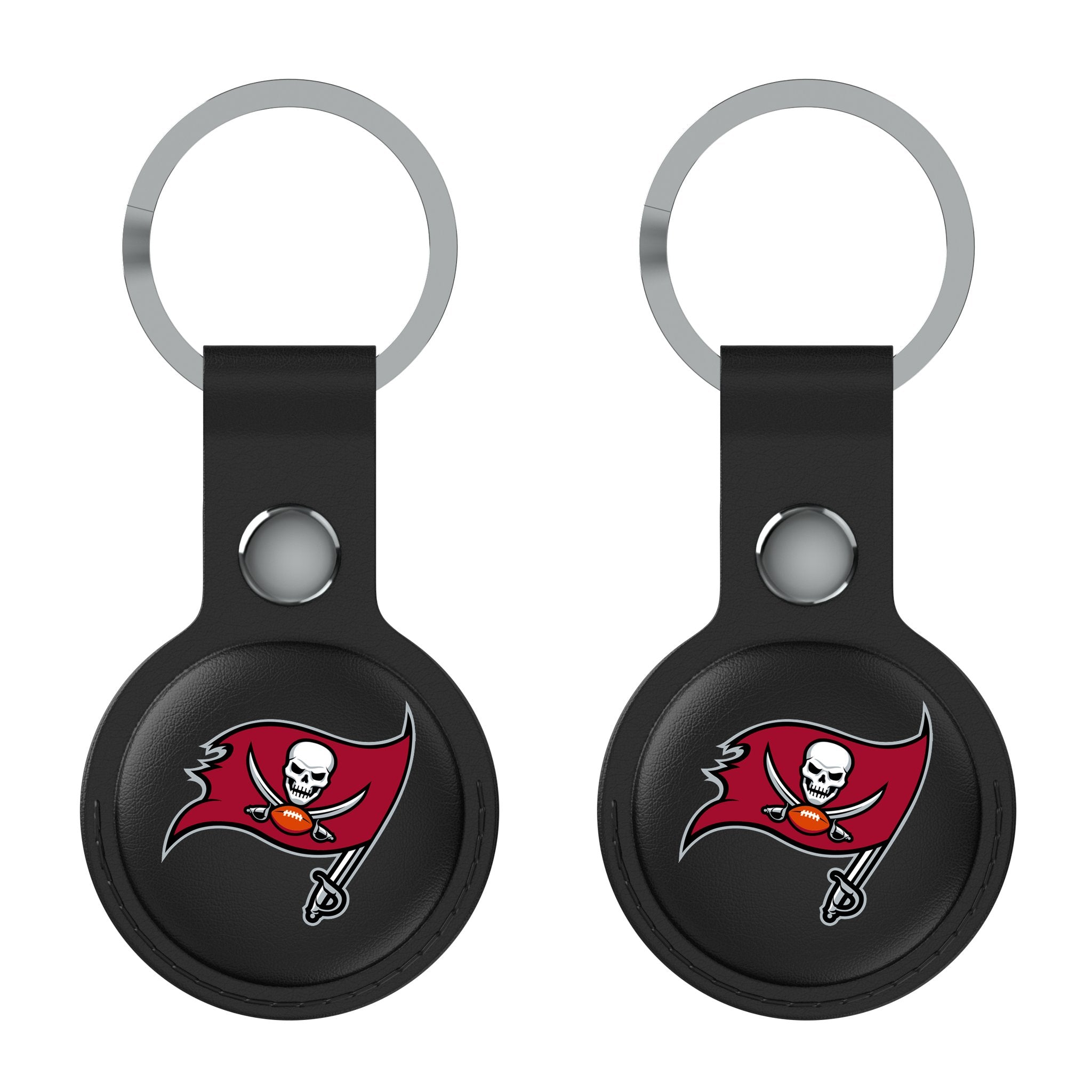 Tampa Bay Buccaneers Insignia Black Airtag Holder 2-Pack