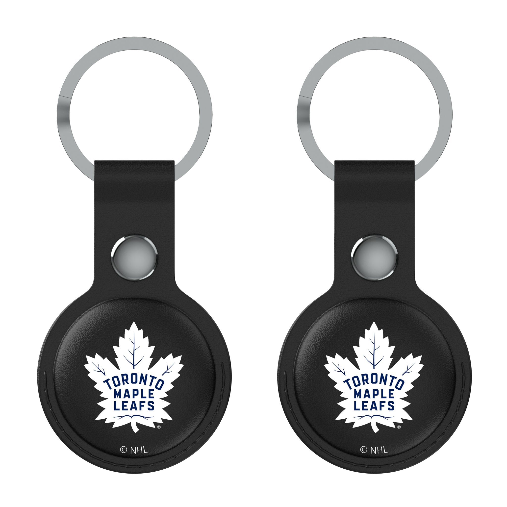 Toronto Maple Leafs Insignia Black Airtag Holder 2-Pack