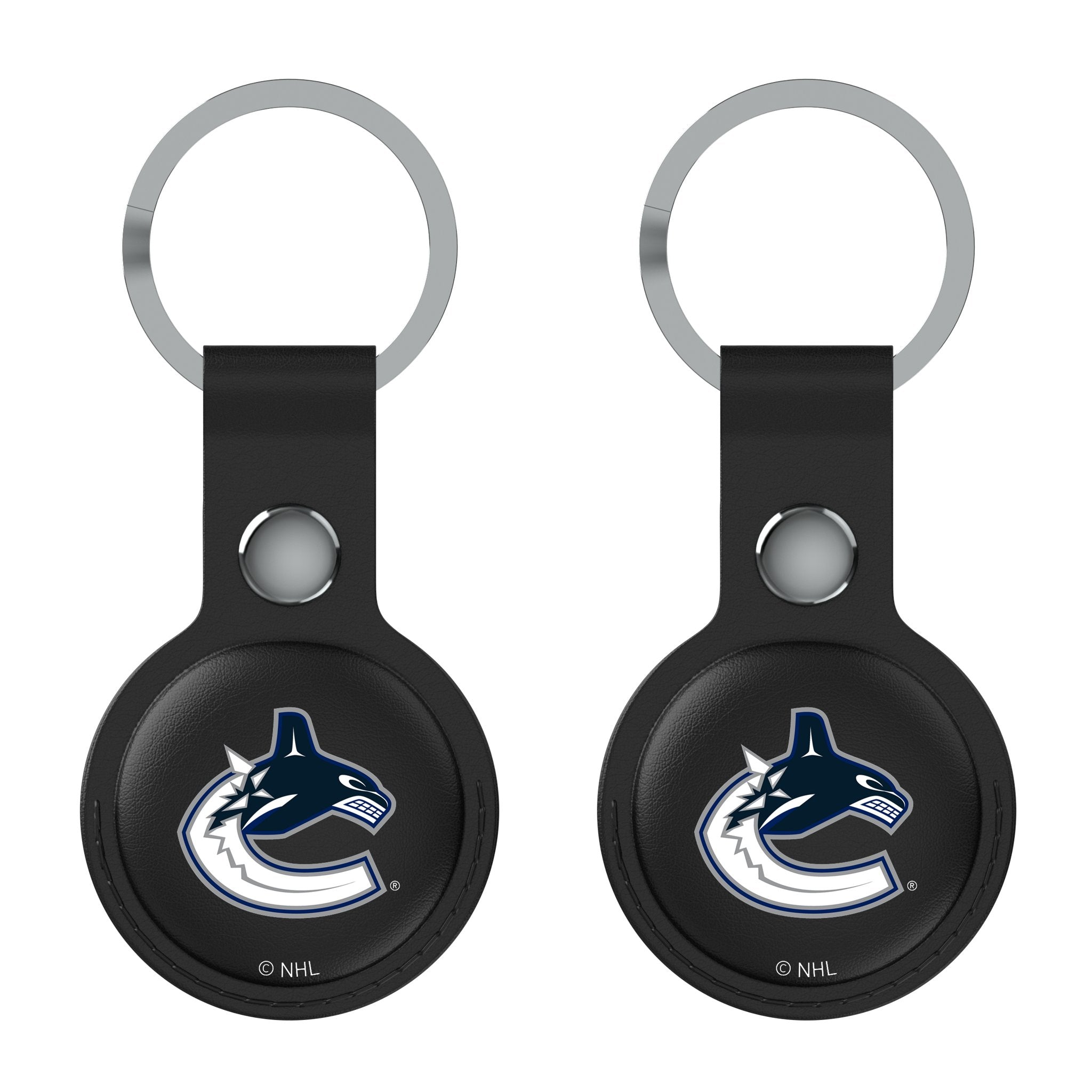 Vancouver Canucks Insignia Black Airtag Holder 2-Pack