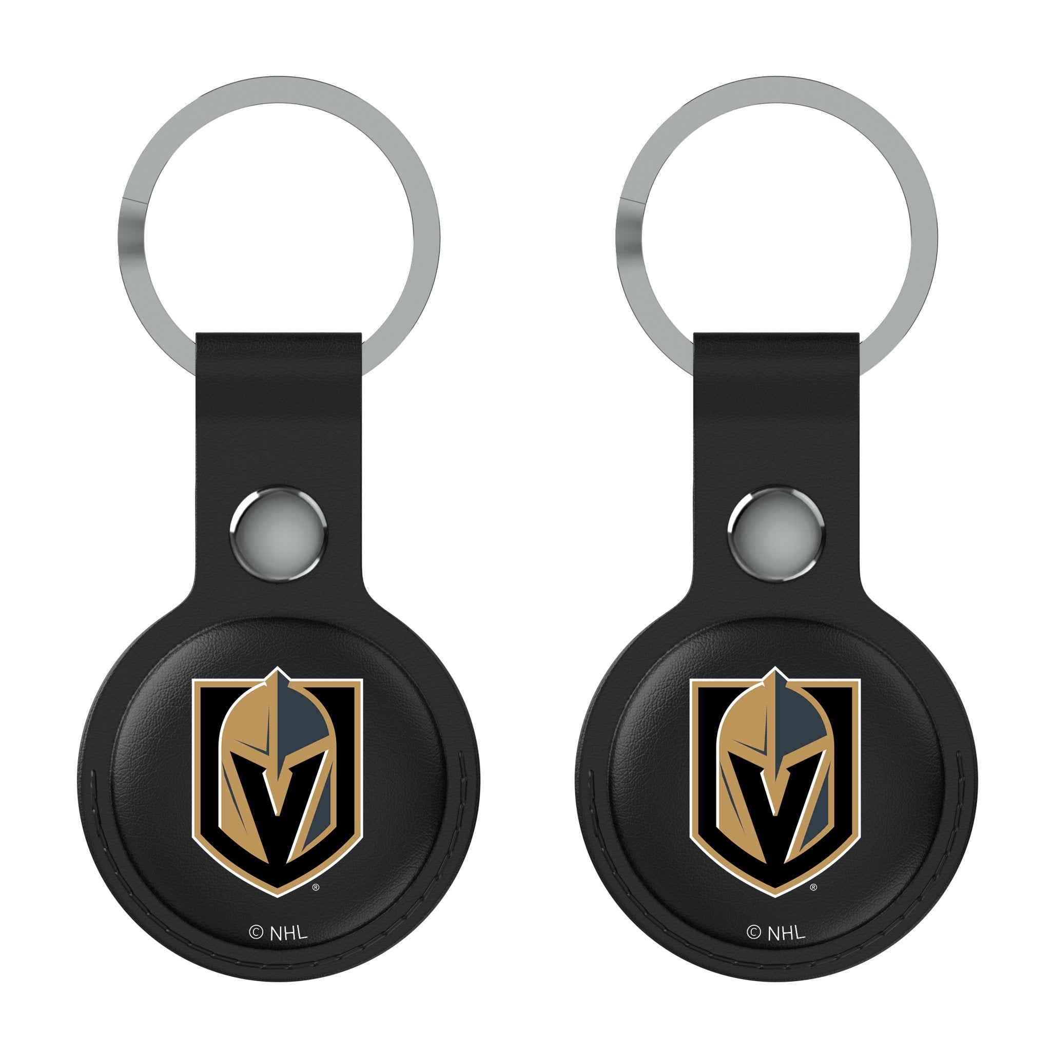 Vegas Golden Knights Insignia Black Airtag Holder 2-Pack