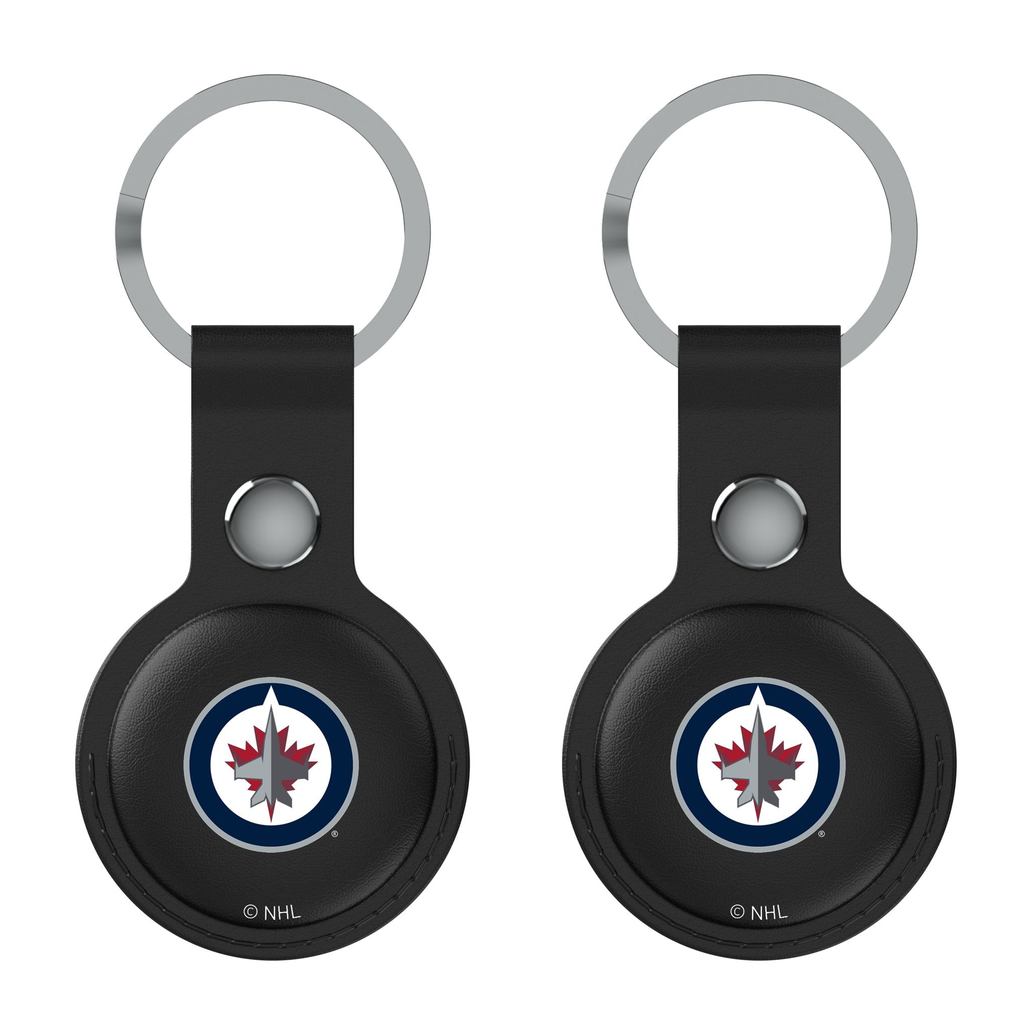 Winnipeg Jets Insignia Black Airtag Holder 2-Pack
