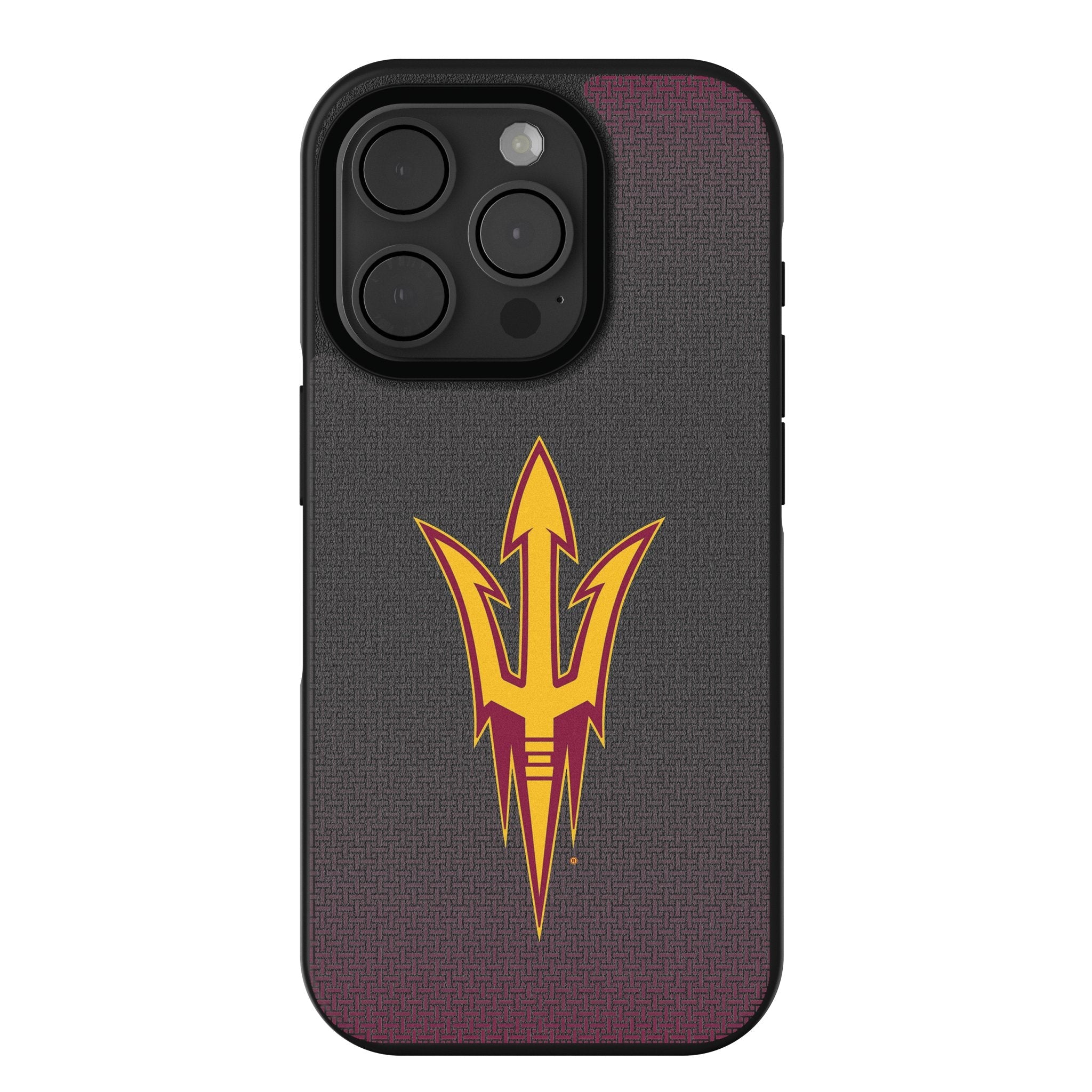 Arizona State University Sun Devils Linen Bump Phone Case for Apple iPhone 1
