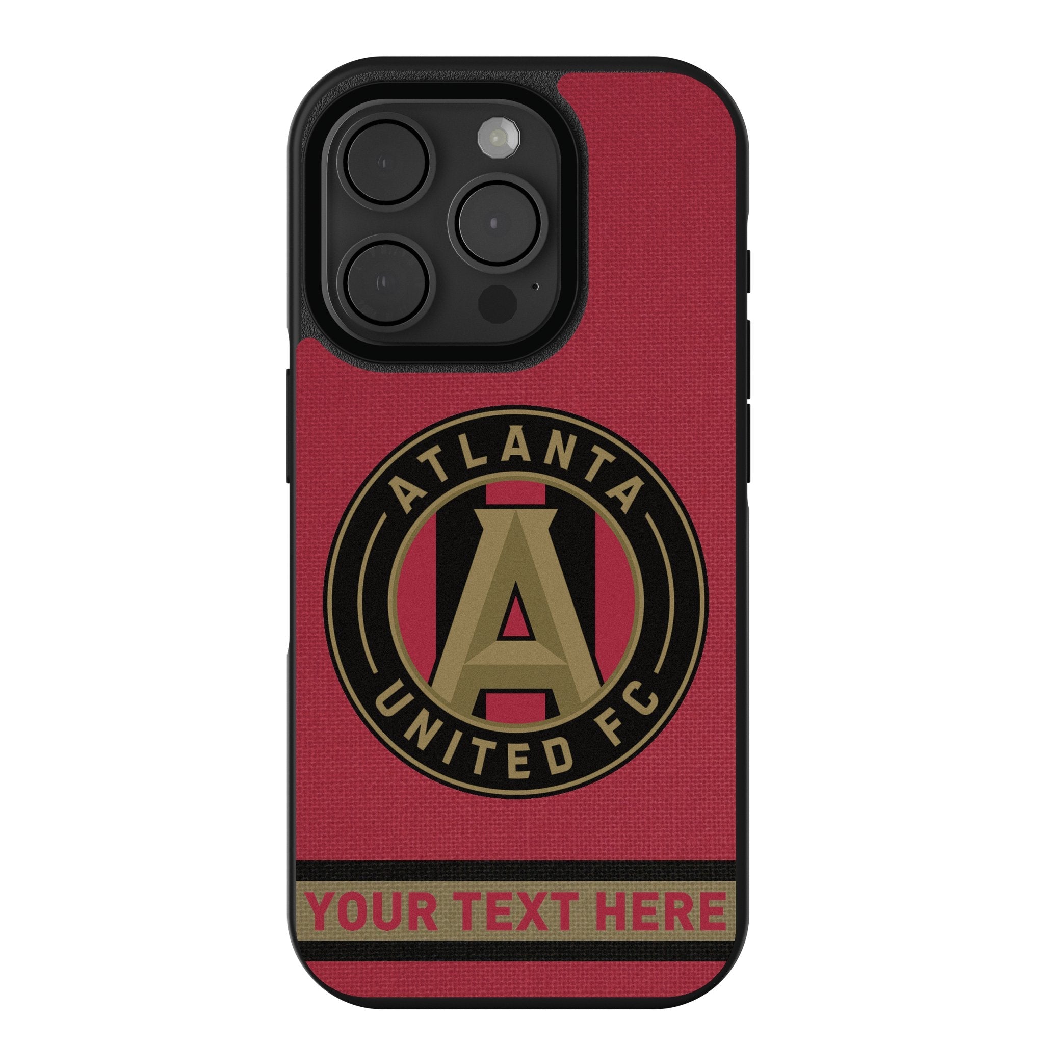 Atlanta United FC Personalized Stripe Bump Phone Case for Apple iPhone