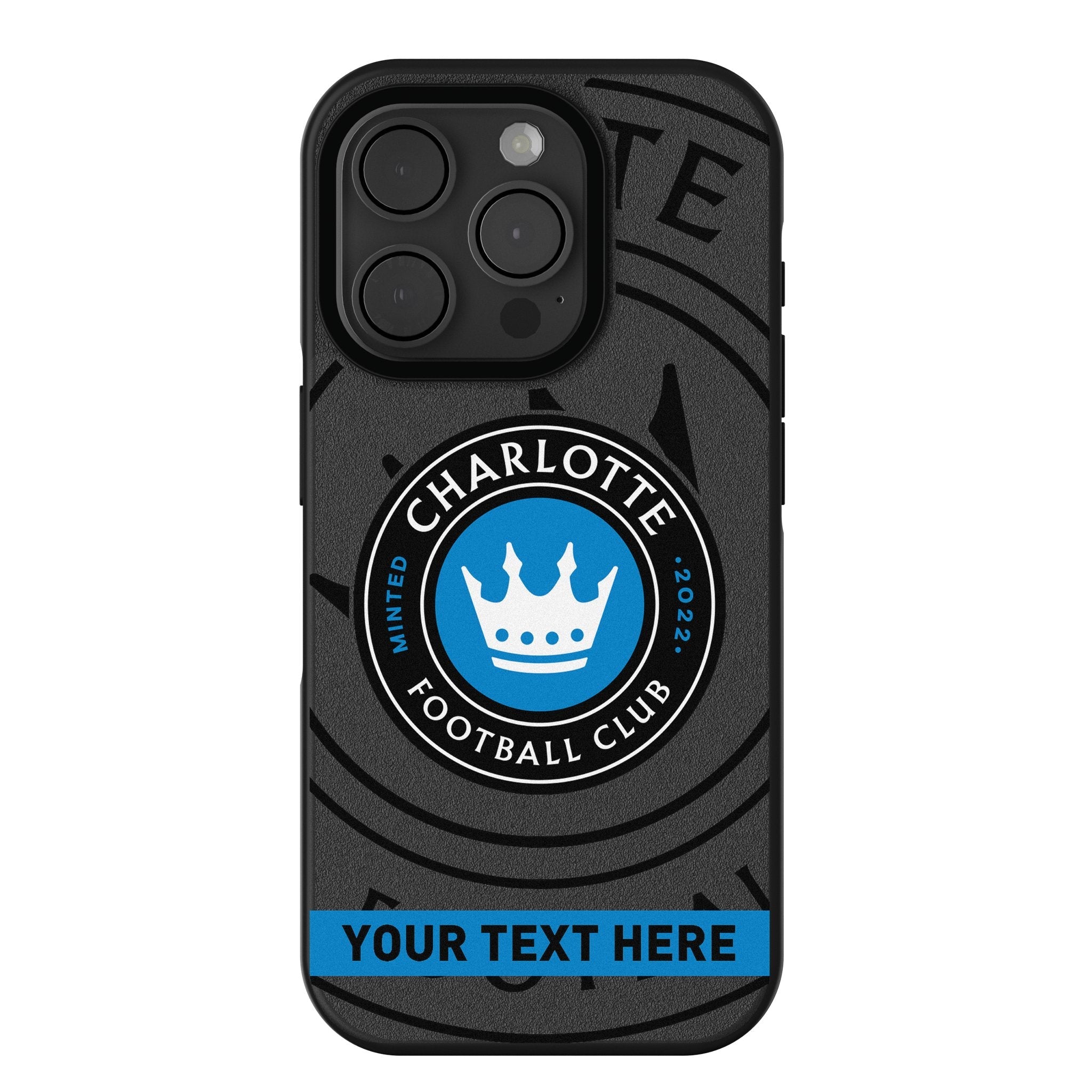 Charlotte FC Personalized Tilt Bump Phone Case for Apple iPhone 1