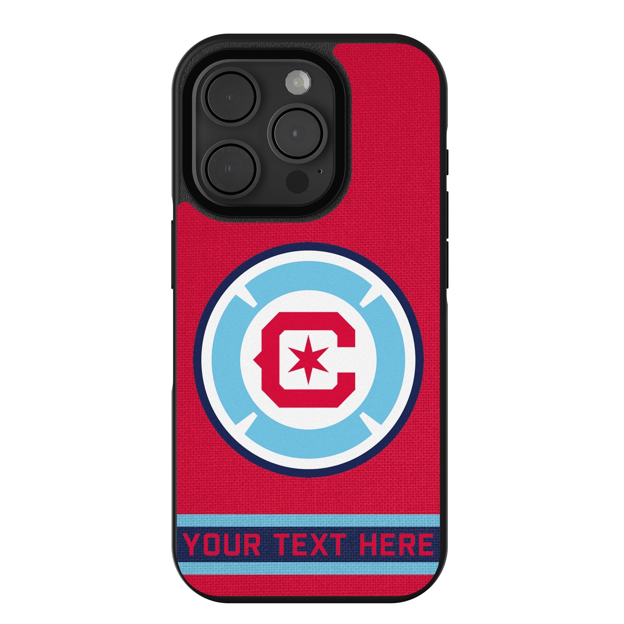 Chicago Fire Personalized Stripe Bump Phone Case for Apple iPhone