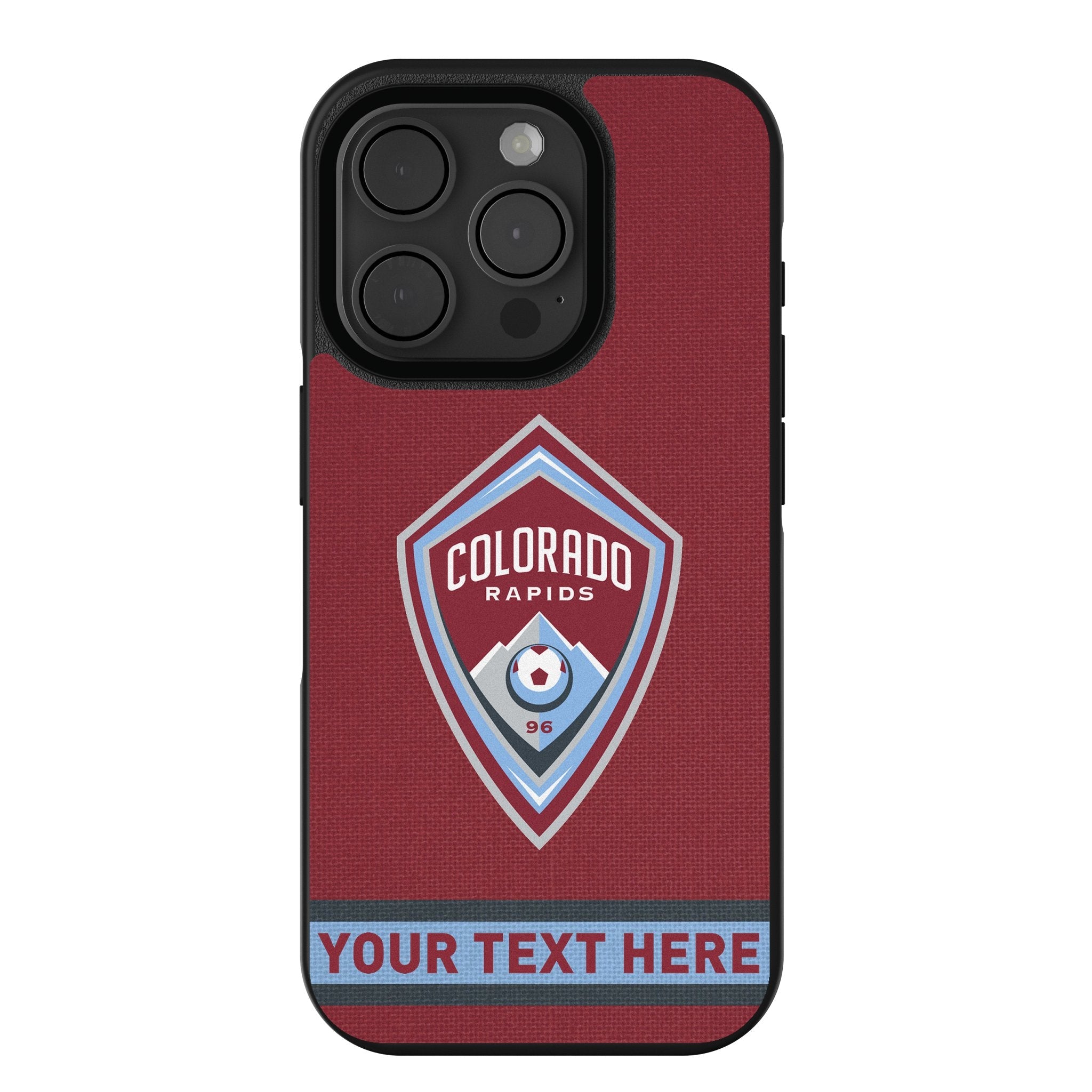 Colorado Rapids Personalized Stripe Bump Phone Case for Apple iPhone