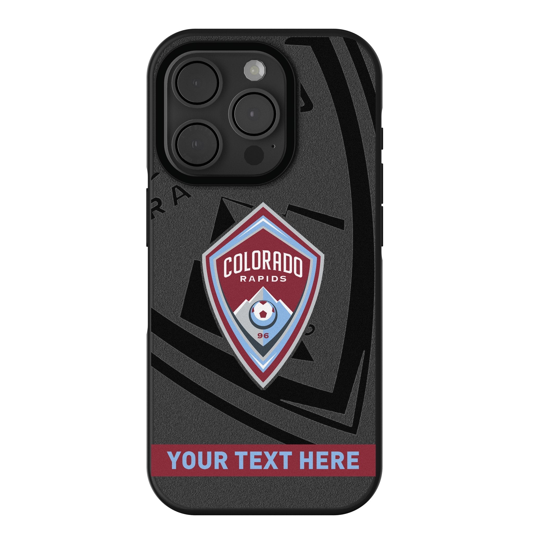 Colorado Rapids Personalized Tilt Bump Phone Case for Apple iPhone