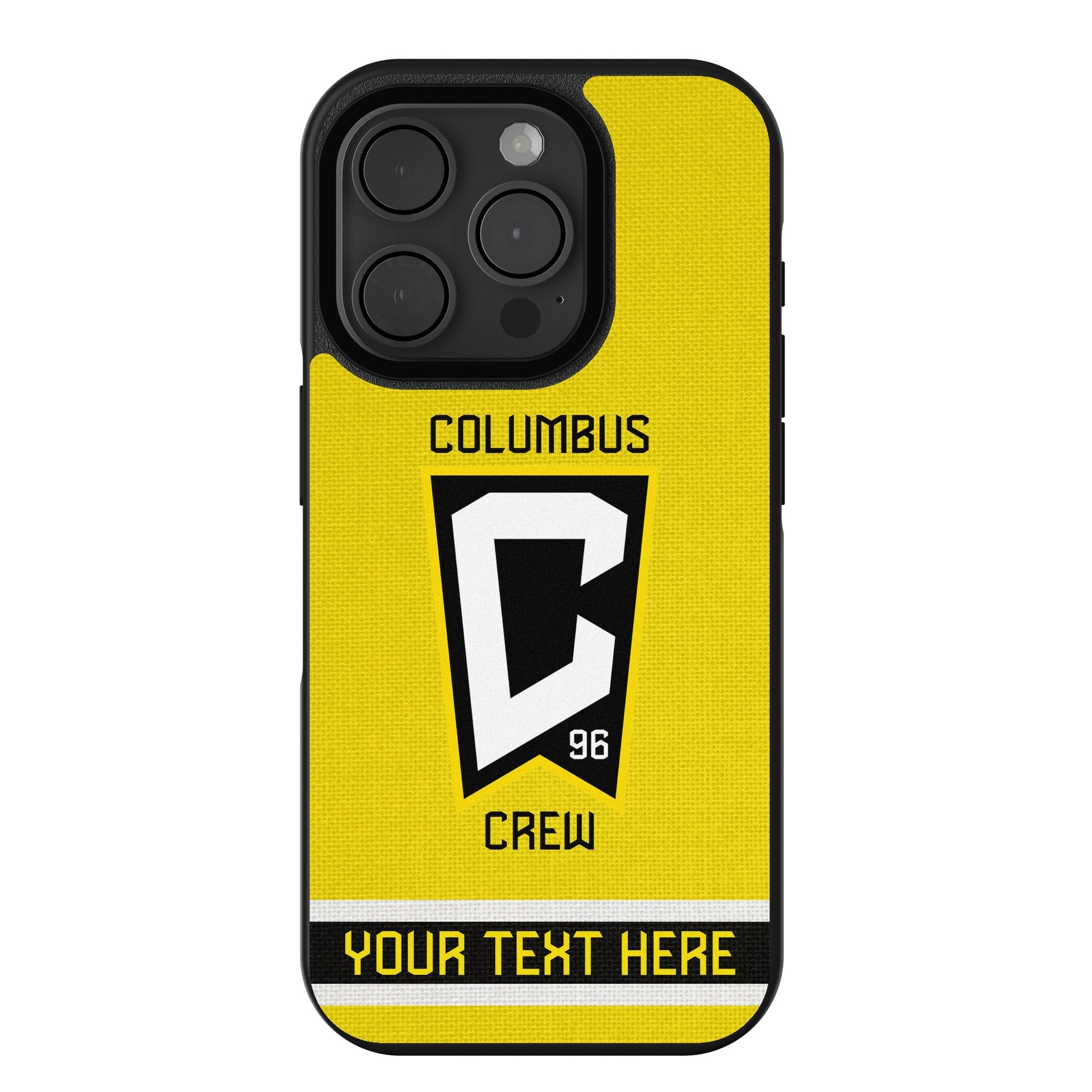 Columbus Crew Personalized Stripe Bump Phone Case for Apple iPhone