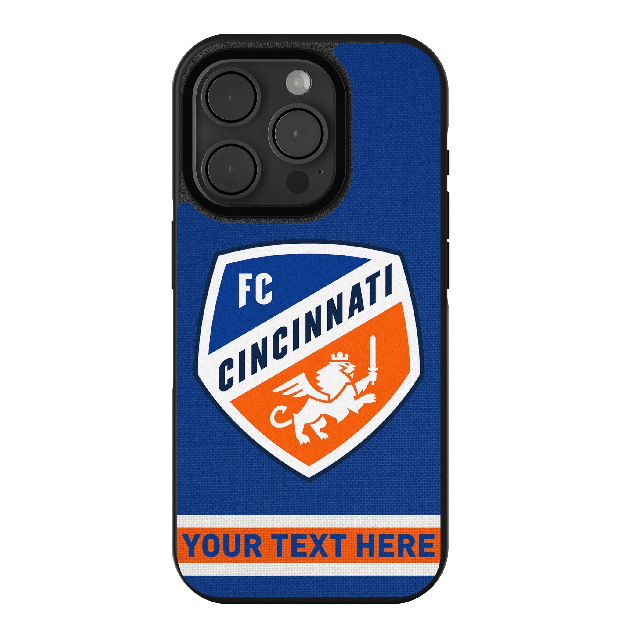 FC Cincinnati Personalized Stripe Bump Phone Case for Apple iPhone