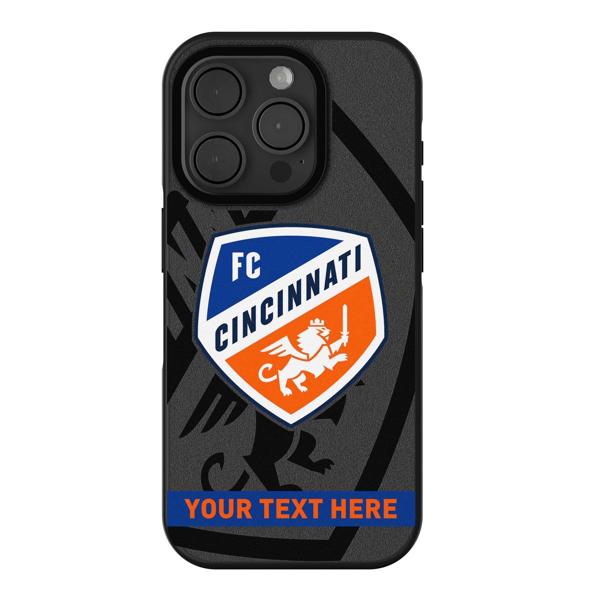 FC Cincinnati Personalized Tilt Bump Phone Case for Apple iPhone
