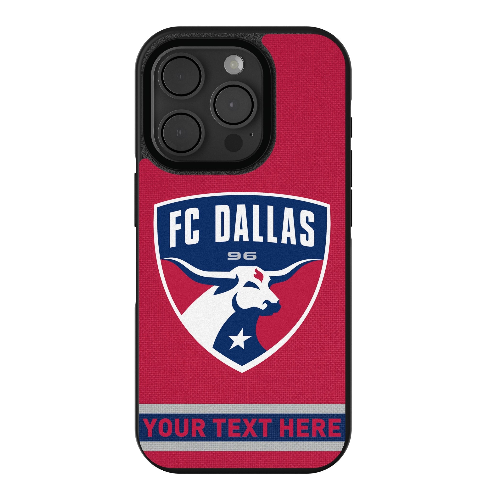 FC Dallas Personalized Stripe Bump Phone Case for Apple iPhone 1