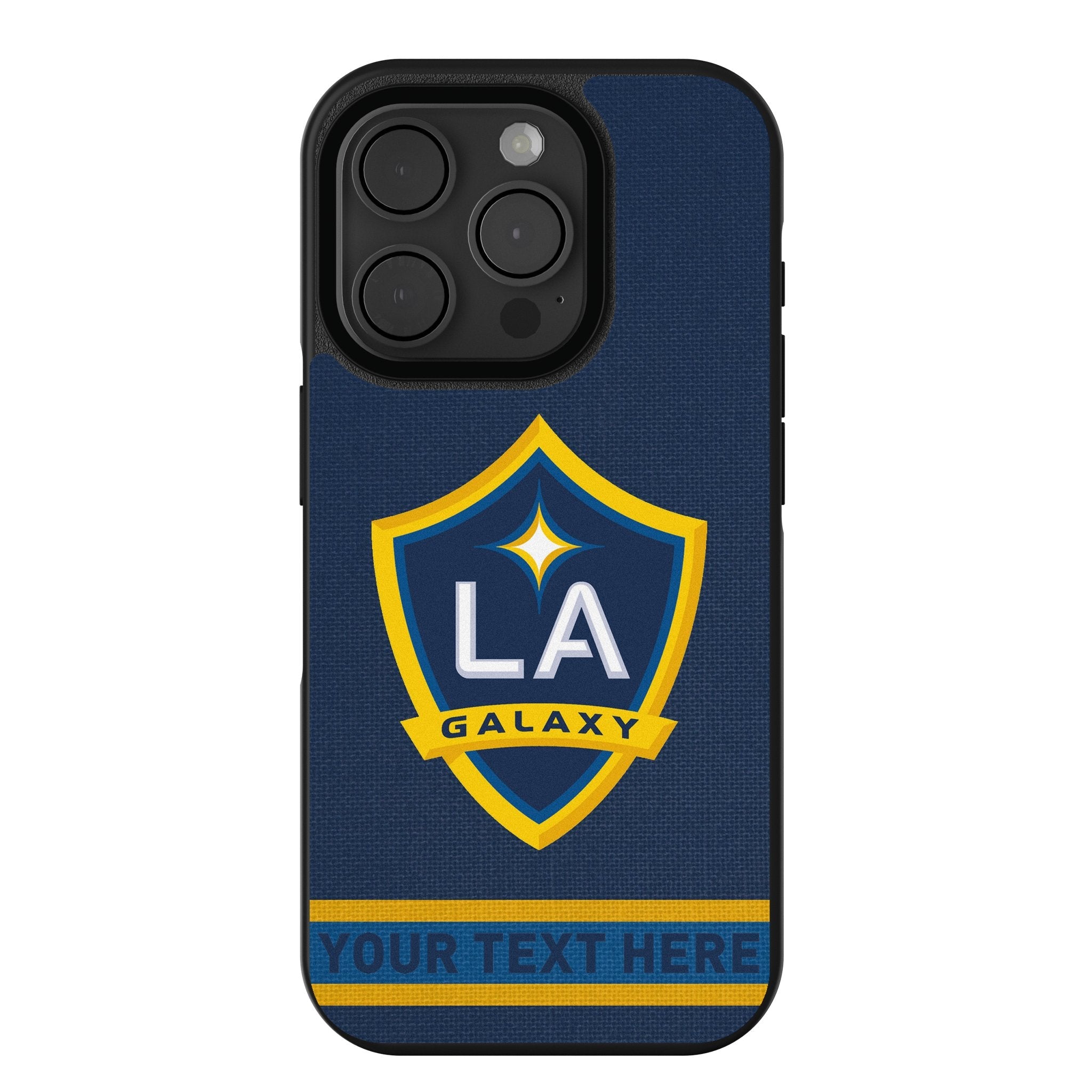 LA Galaxy Personalized Stripe Bump Phone Case for Apple iPhone