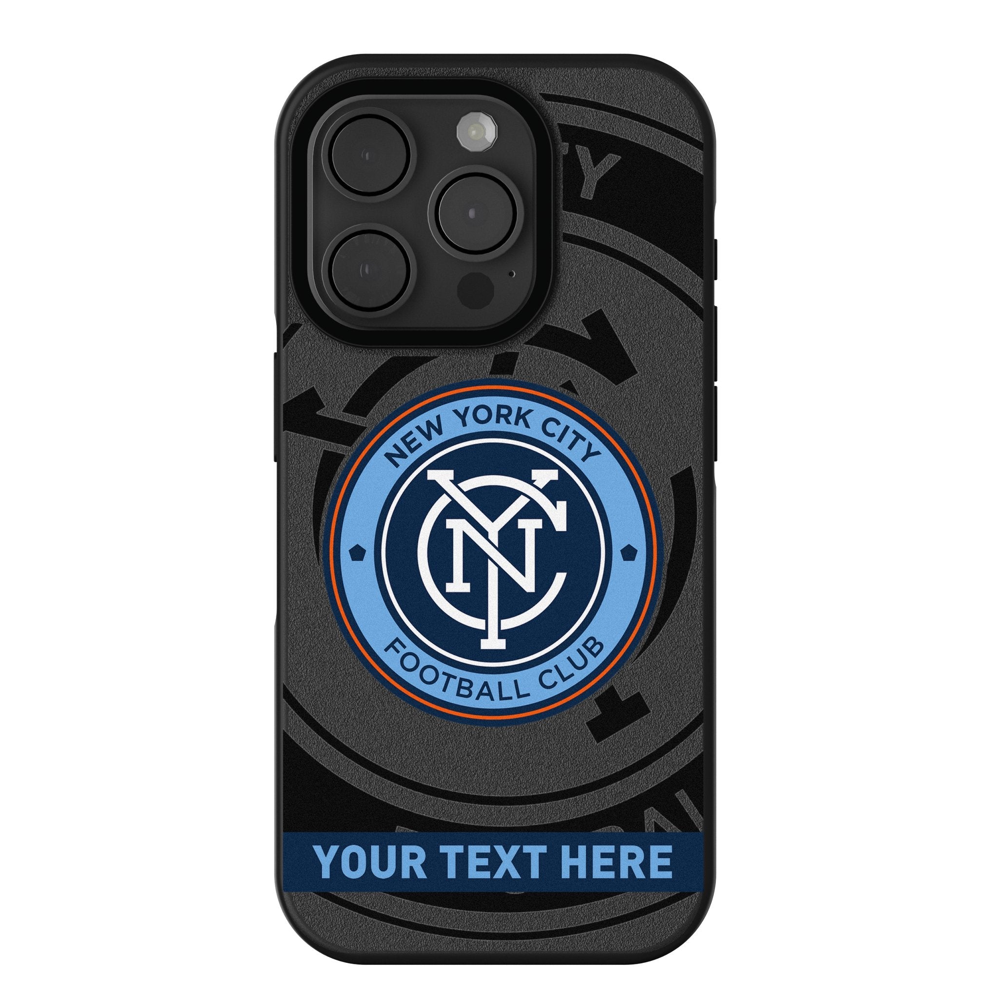 New York City FC Personalized Tilt Bump Phone Case for Apple iPhone 1