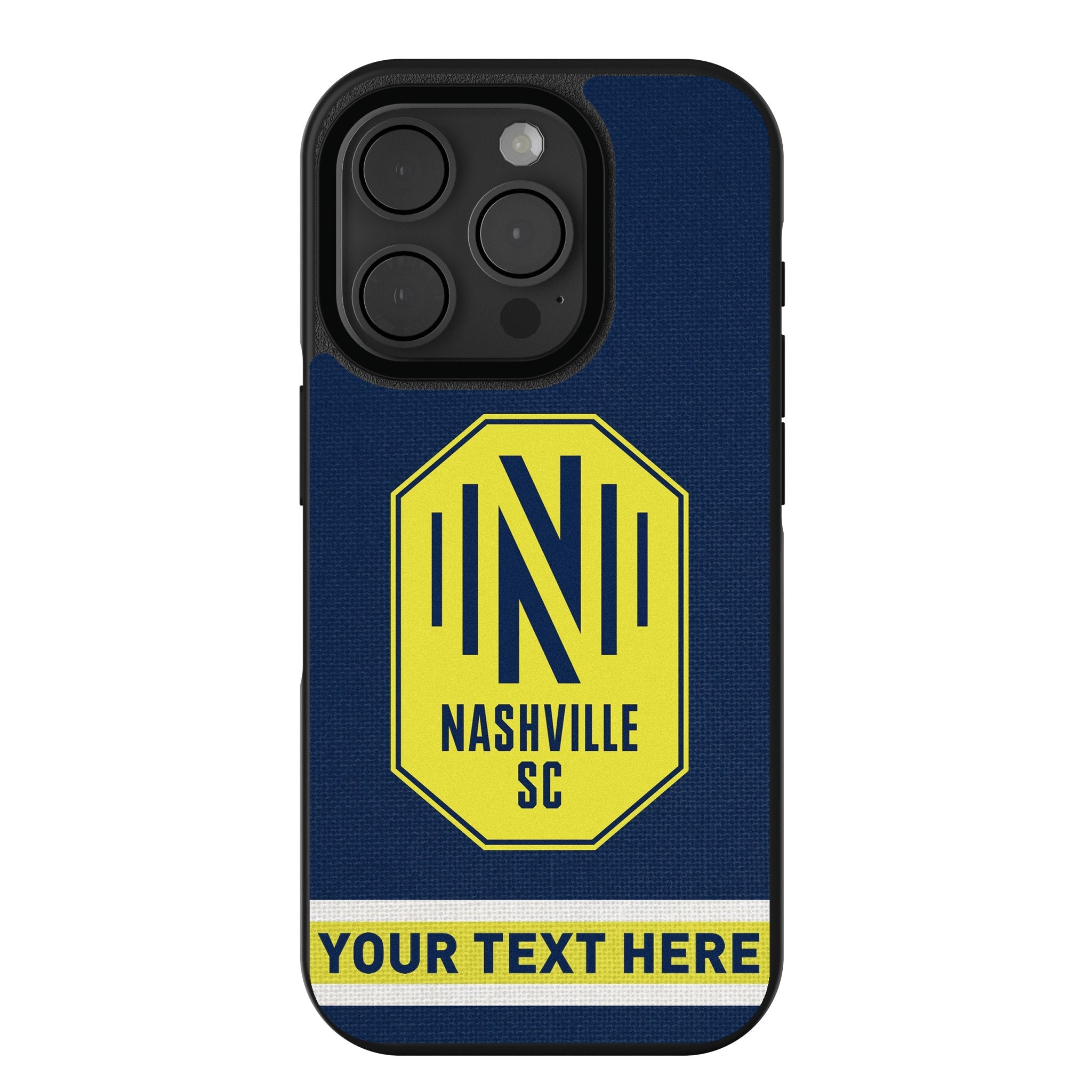 Nashville SC Personalized Stripe Bump Phone Case for Apple iPhone