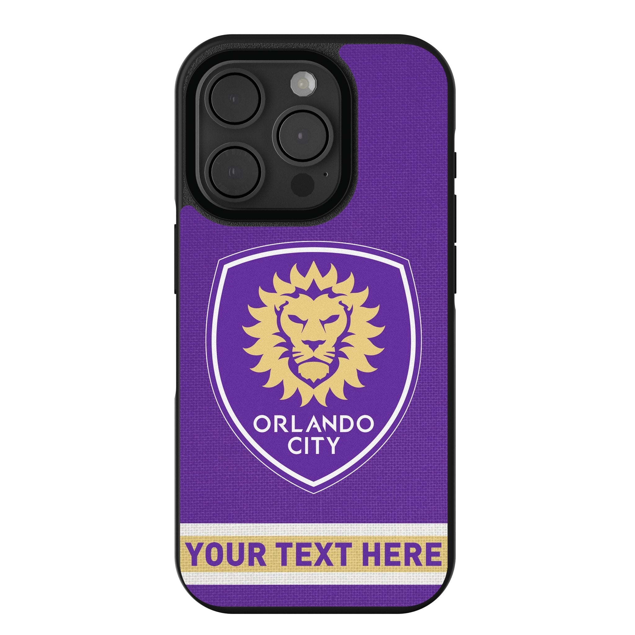 Orlando City Soccer Club Personalized Stripe Bump Phone Case for Apple iPhone
