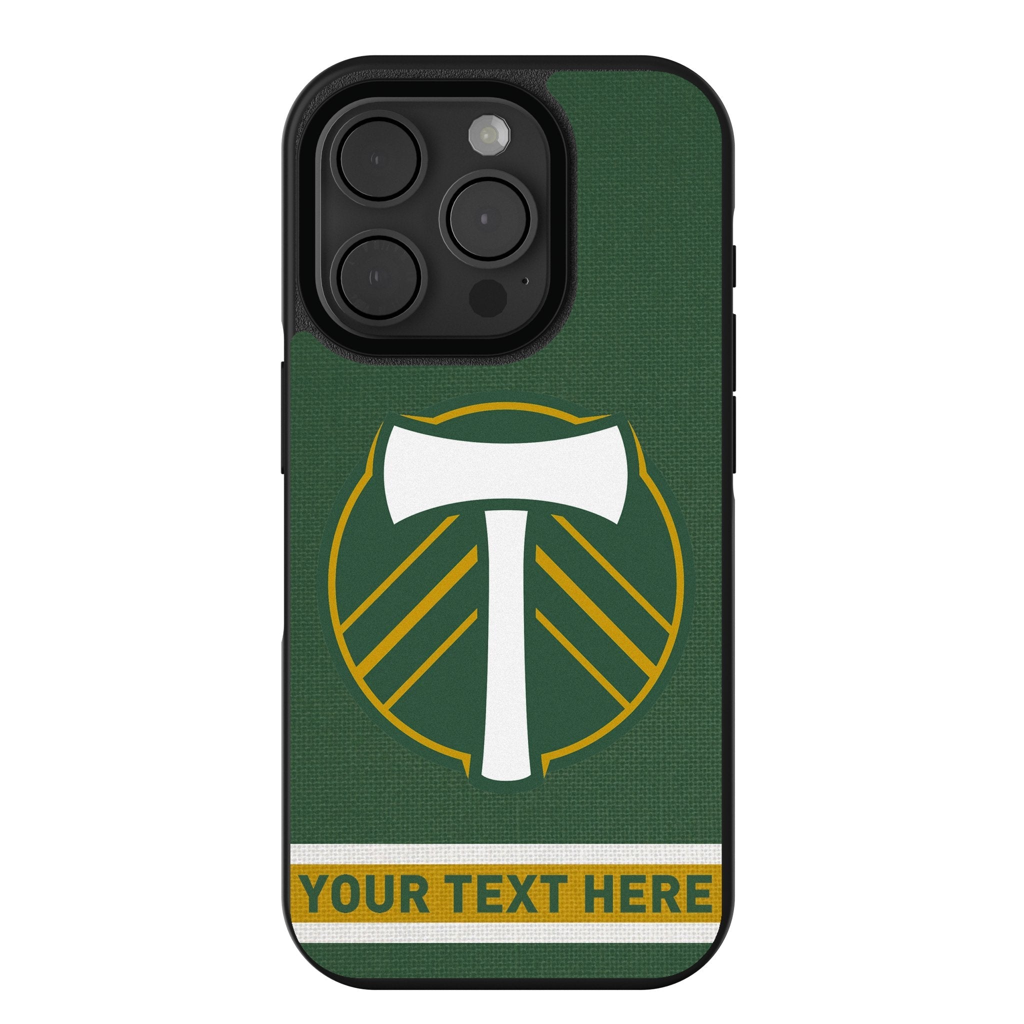 Portland Timbers Personalized Stripe Bump Phone Case for Apple iPhone