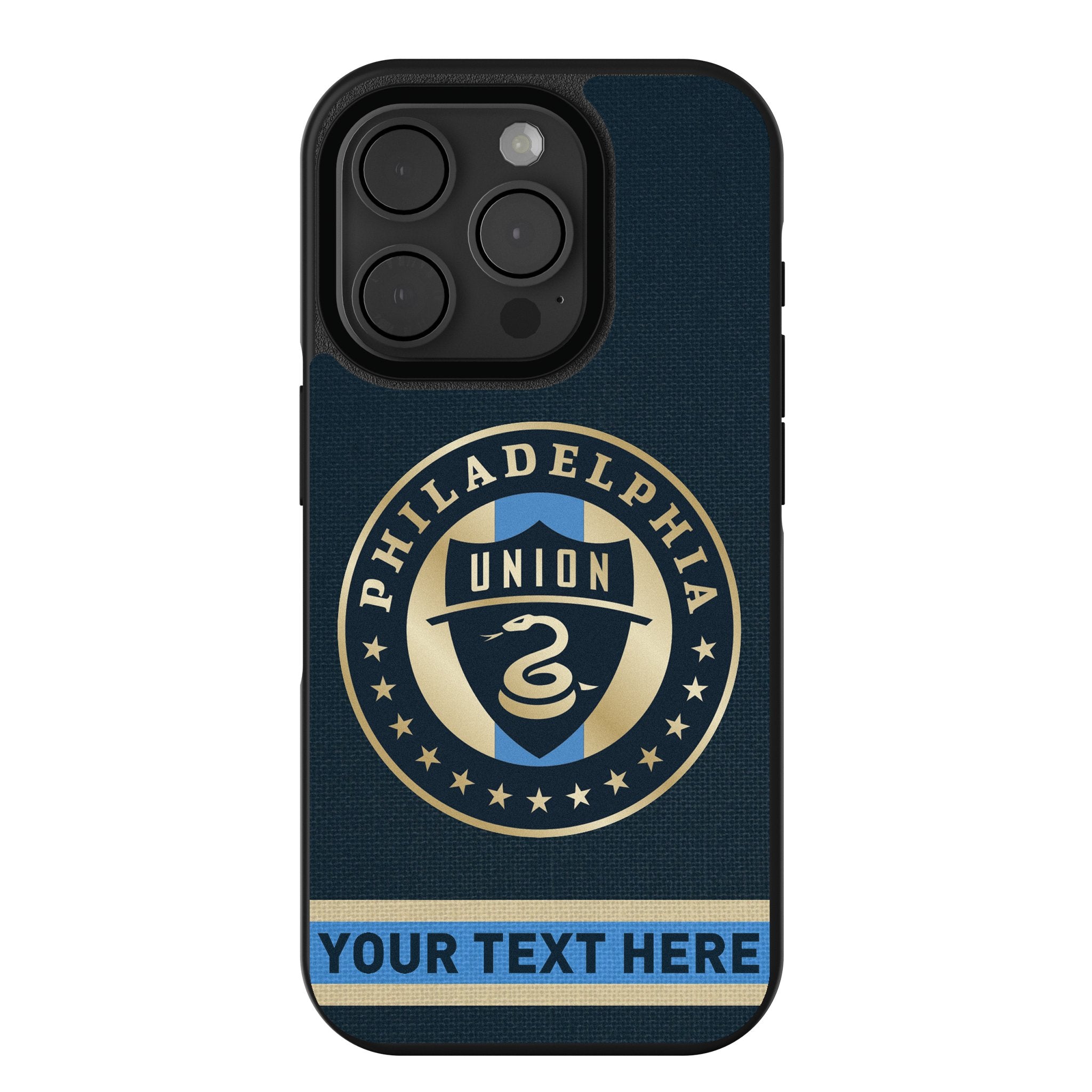 Philadelphia Union Personalized Stripe Bump Phone Case for Apple iPhone