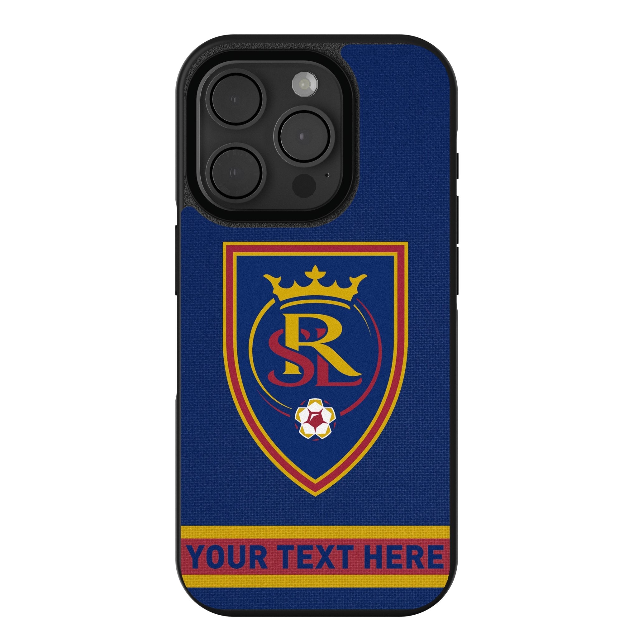 Real Salt Lake Personalized Stripe Bump Phone Case for Apple iPhone