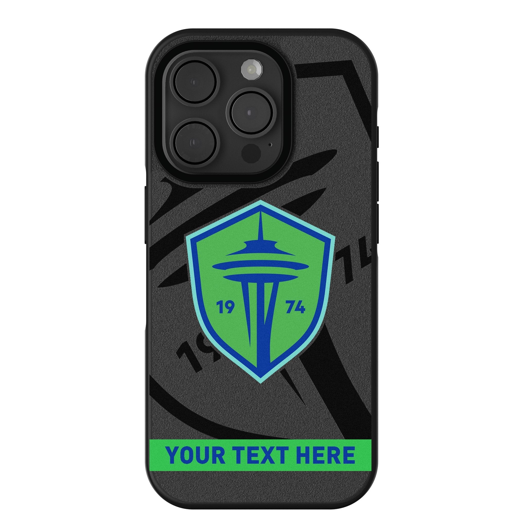Seattle Sounders FC Personalized Tilt Bump Phone Case for Apple iPhone 1