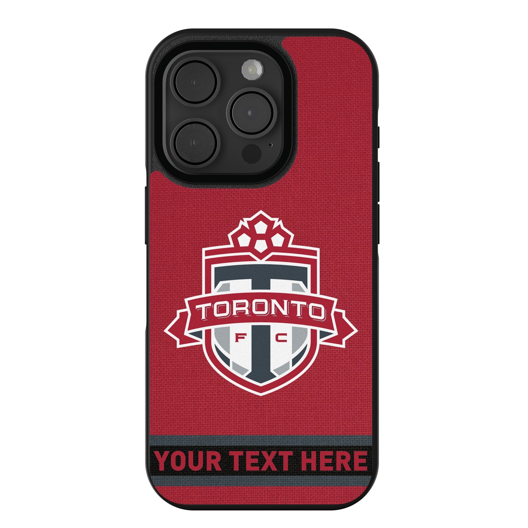Toronto FC Personalized Stripe Bump Phone Case for Apple iPhone