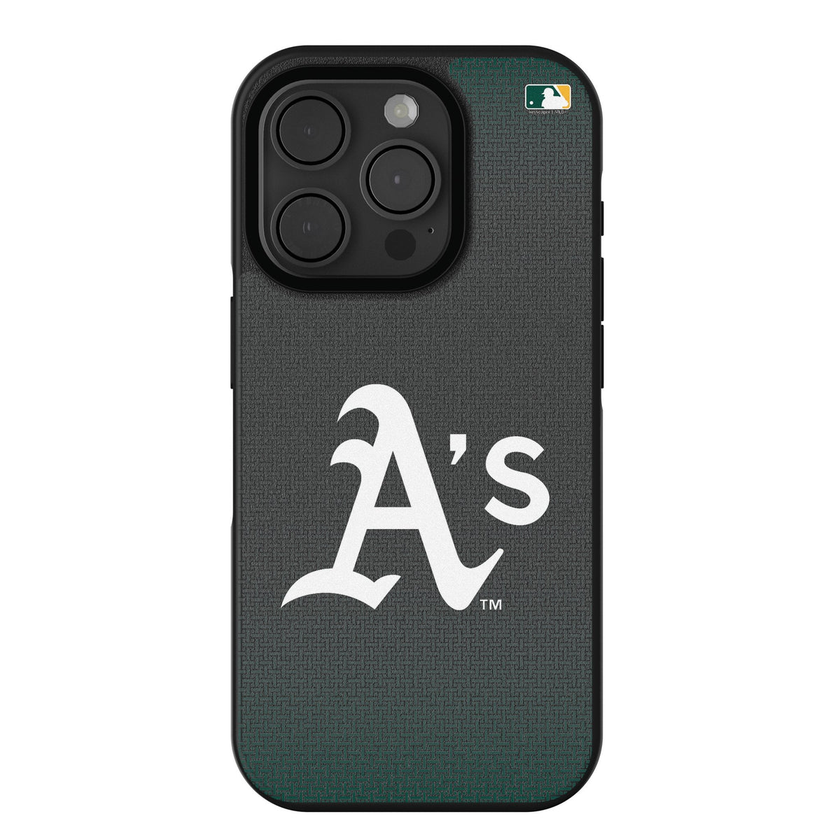 Oakland Athletics Linen Bump Phone Case for Apple iPhone 1