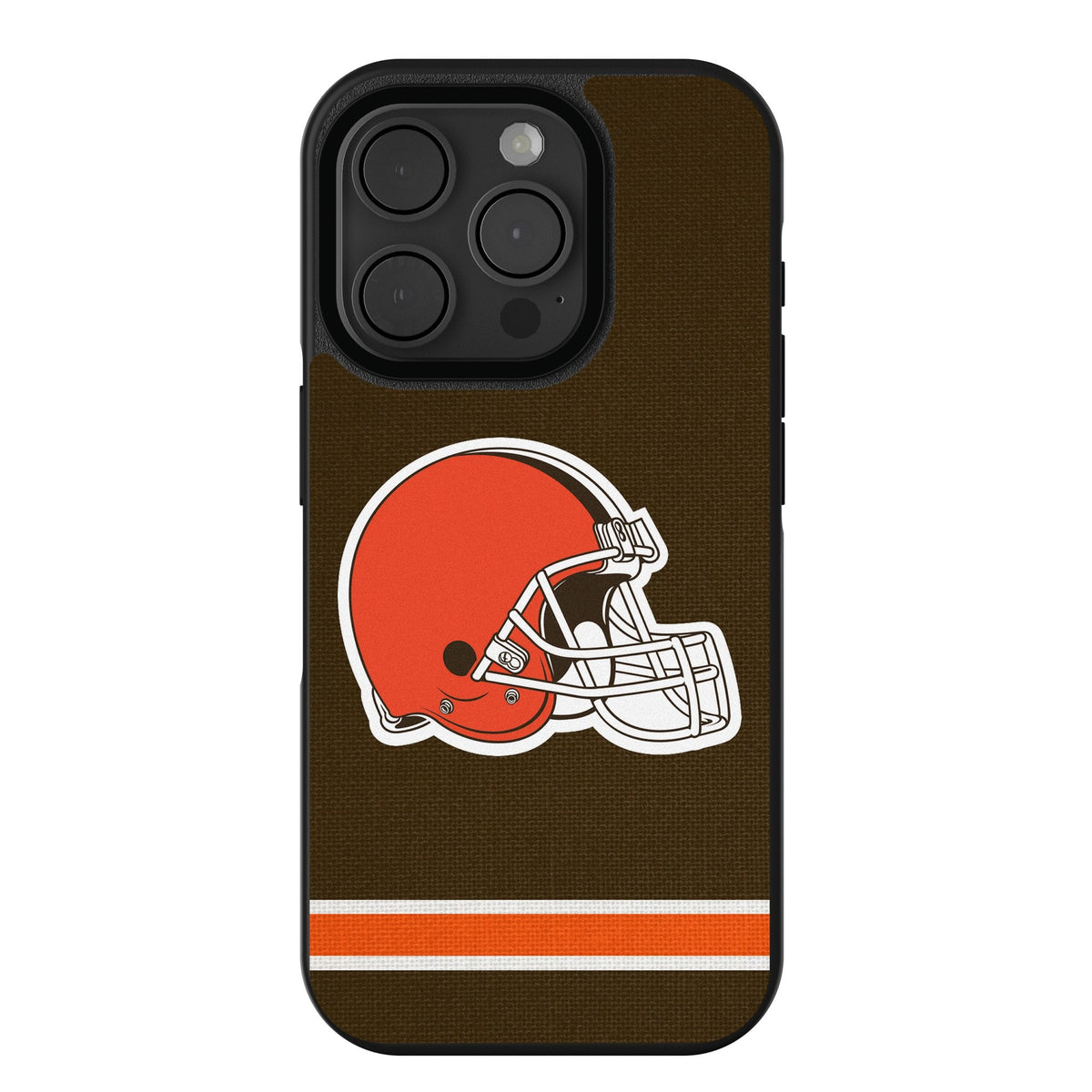 Cleveland Browns Stripe Bump Phone Case for Apple iPhone 1