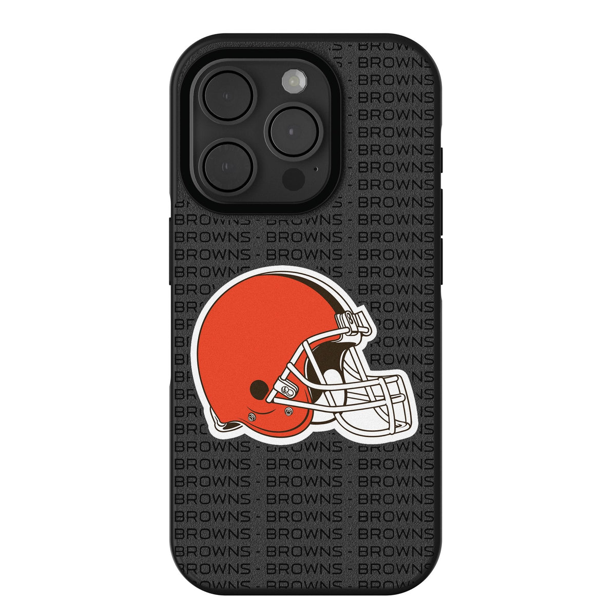 Cleveland Browns Text Backdrop Bump Phone Case for Apple iPhone 1